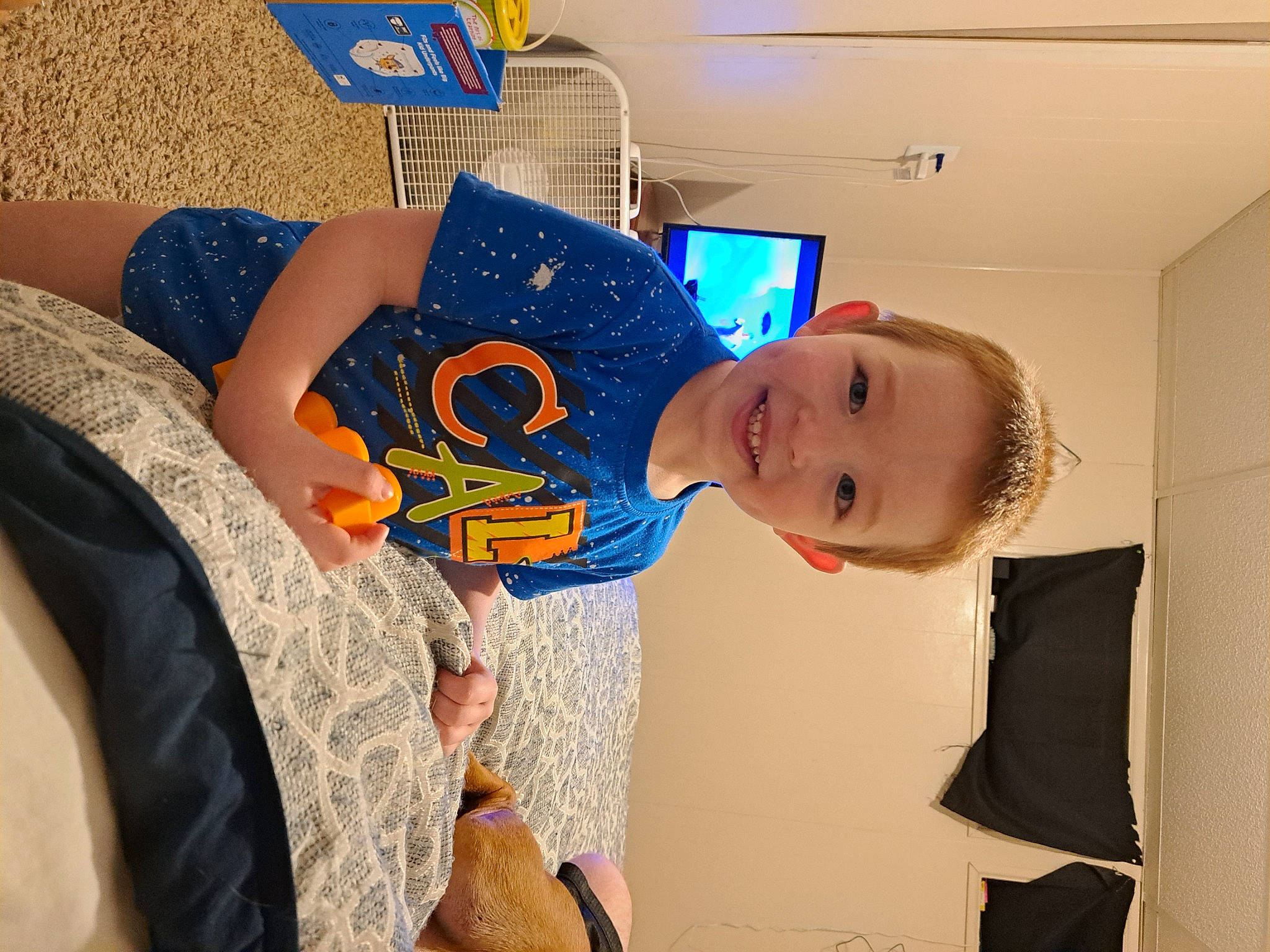 Isaiah joined the competition — help win amazing prizes! art, baby, child, eyewear, fun, happy, hat, human_leg, joy, pattern, person, play, room, smile, t_shirt, thigh, toddler, vacation, visual_arts