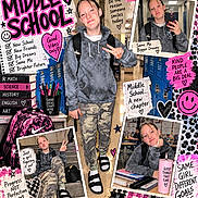 Isabella joined the competition — help win amazing prizes! backpack, camouflage_pants, child, classroom, collage, desk, hearts, hoodie, lockers, middle_school, motivational_text, peace_sign, pink, portrait, sandals, school, school_hallway, school_supplies, smiling, student