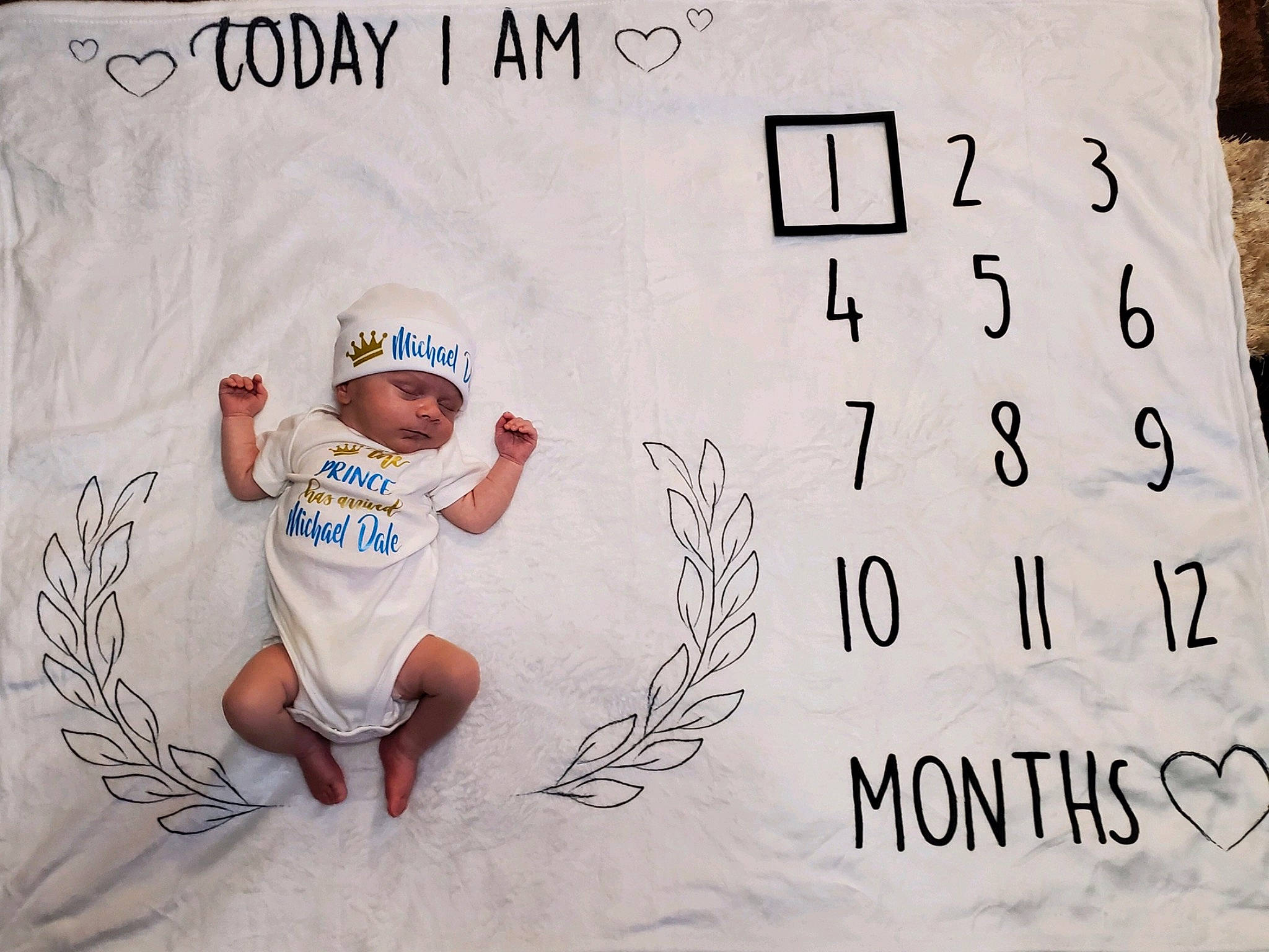 Micheal joined the competition — help win amazing prizes! art, baby_toddler_clothing, design, facial_expression, font, gesture, happy, headwear, illustration, linens, number, paper, pattern, people, person, product, rectangle, sleeve, t_shirt, textile