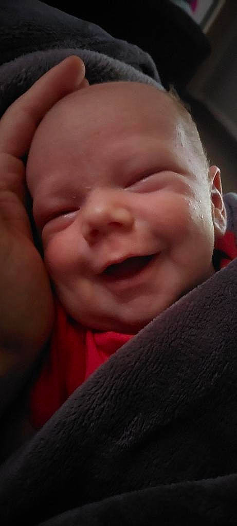 Liam joined the competition — help win amazing prizes! baby, cheek, child, chin, close_up, comfort, eyebrow, face, finger, fun, happy, iris, lip, mouth, nose, pink, skin, smile, thumb, toddler