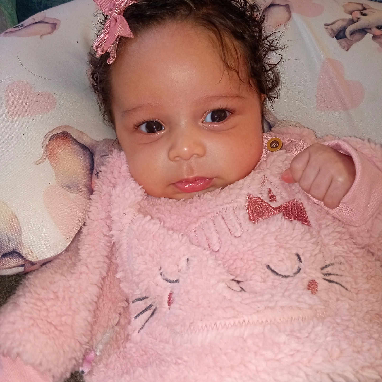 Leighlanni joined the competition — help win amazing prizes! baby, blanket, bodypart, bonnet, clothing, crib, face, finger, furniture, hand, hat, head, homedecor, infantbed, knitwear, newborn, person, photography, portrait, sweater