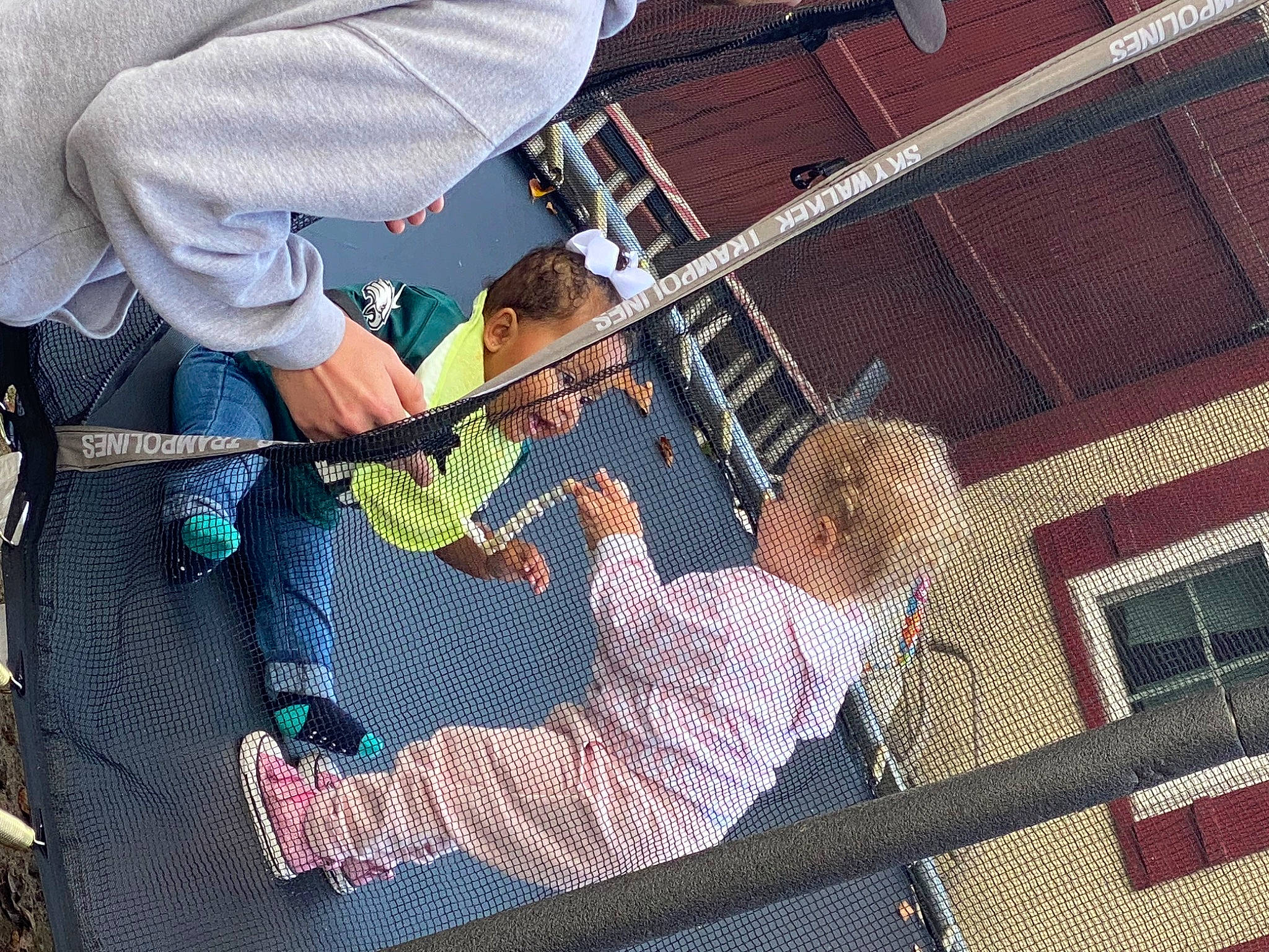 Lance is registered to the contest to win money with this photo: baby, baby_products, chair, child, fun, hat, leisure, mesh, net, pattern, person, recreation, room, toddler, tree