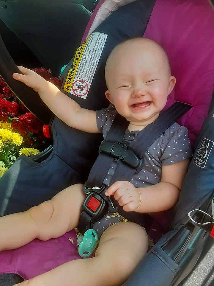 Melody joined the competition — help win amazing prizes! baby_in_car_seat, baby_products, car_seat, child, person, product, smile, toddler