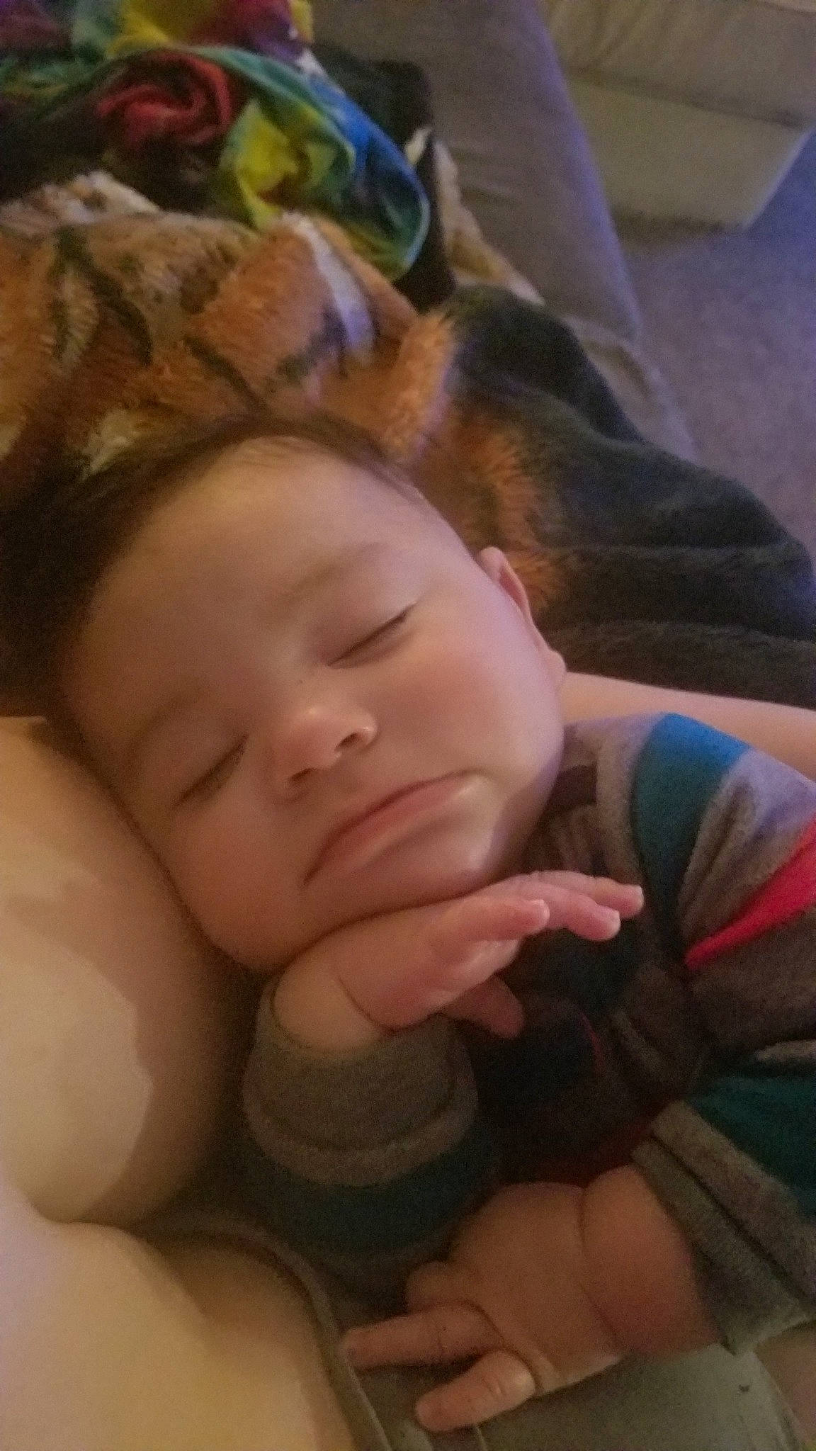 Kingsley joined the competition — help win amazing prizes! baby, bedtime, cheek, child, eye, face, finger, forehead, hand, head, human, leg, lip, mouth, nap, neck, nose, person, skin, sleep