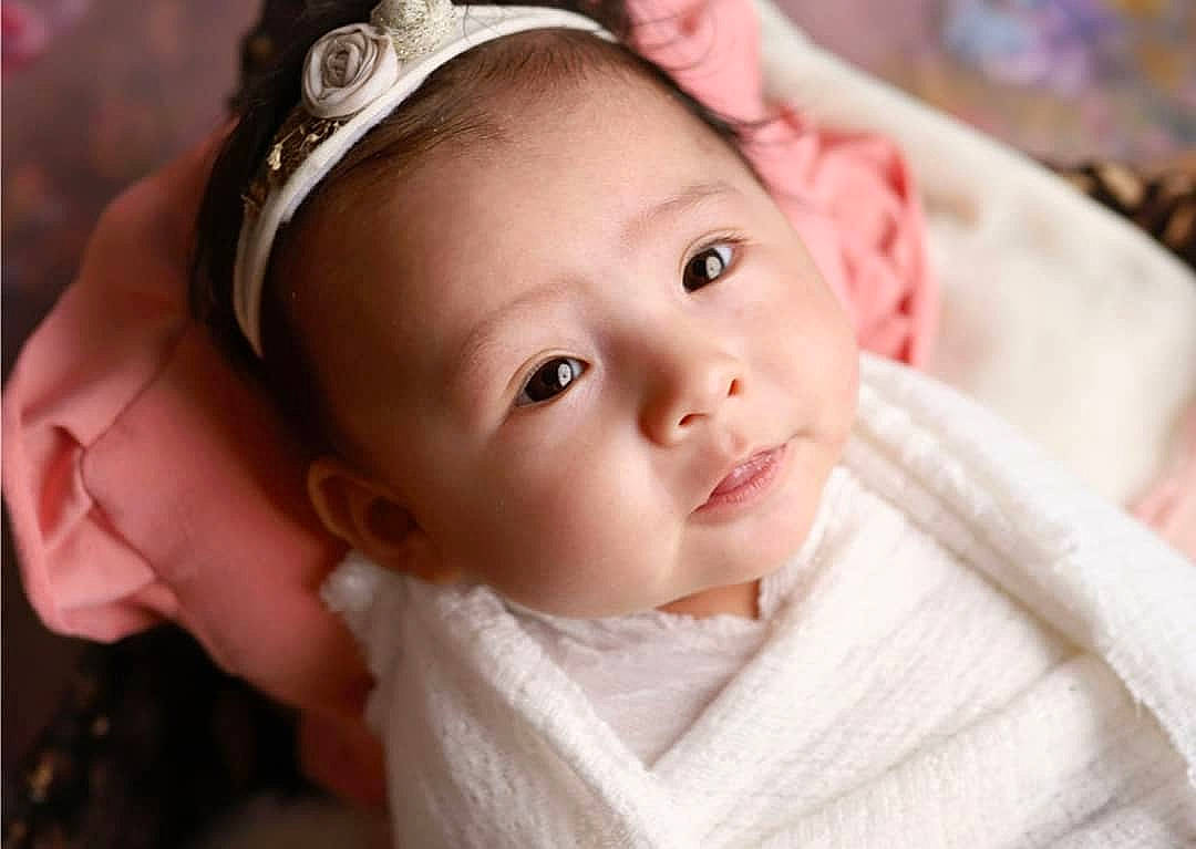 Giavanna joined the competition — help win amazing prizes! baby, cheek, child, chin, dress, ear, eye, eyebrow, eyelash, flash_photography, hair, happy, headband, headpiece, iris, lip, nose, person, pink, skin