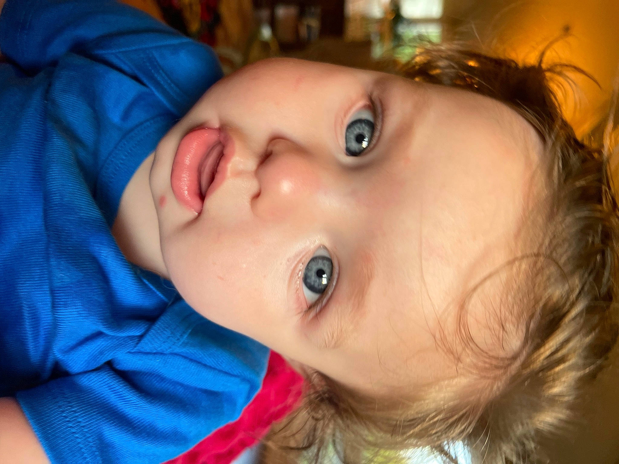 Bryan is registered to the contest to win money with this photo: baby, baby_toddler_clothing, brown_hair, cheek, child, chin, ear, electric_blue, eyebrow, eyelash, fun, happy, human_body, iris, lip, mouth, nose, person, skin, smile