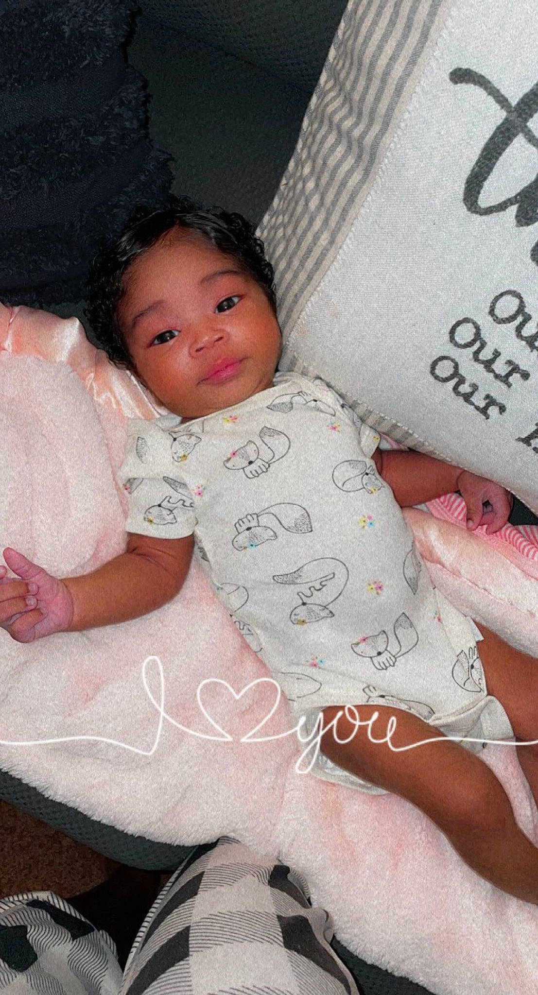 Dream is registered to the contest to win money with this photo: baby, baby_sleeping, baby_toddler_clothing, cheek, child, comfort, eye, finger, happy, linens, lip, pattern, person, pink, product, skin, sleeve, textile, thigh, toddler