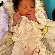 Raelyn is registered to the contest to win money with this photo: baby, baby_boy, baby_girl, blanket, child, clothing, cozy, cute, cute_baby, fabric, face, hand, indoors, infant, newborn, onesie, portrait, resting, sleepwear, soft