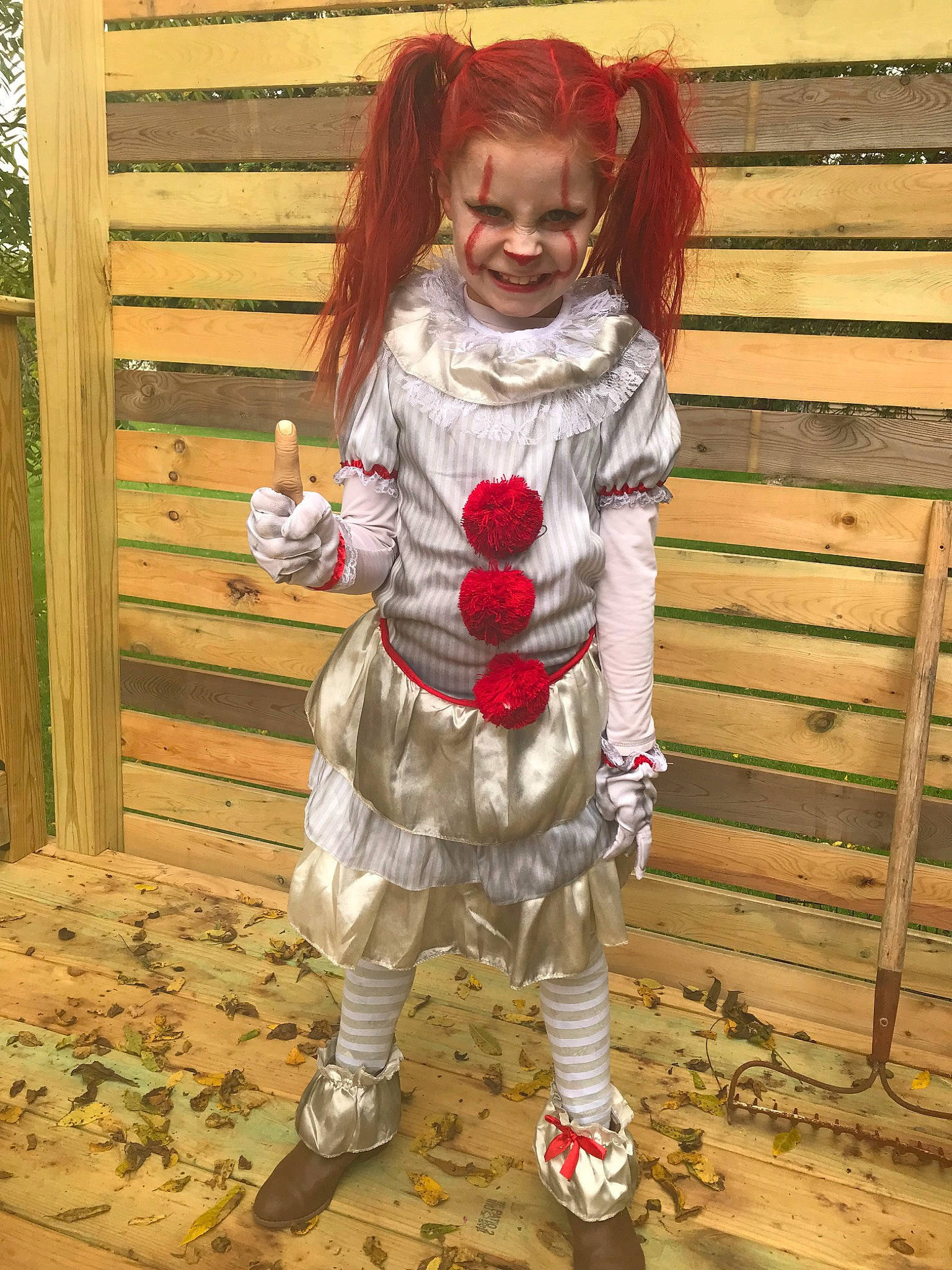 Kaylen is registered to the contest to win money with this photo: child, costume, fictional_character, joy, person, play, shoe, smile, toddler