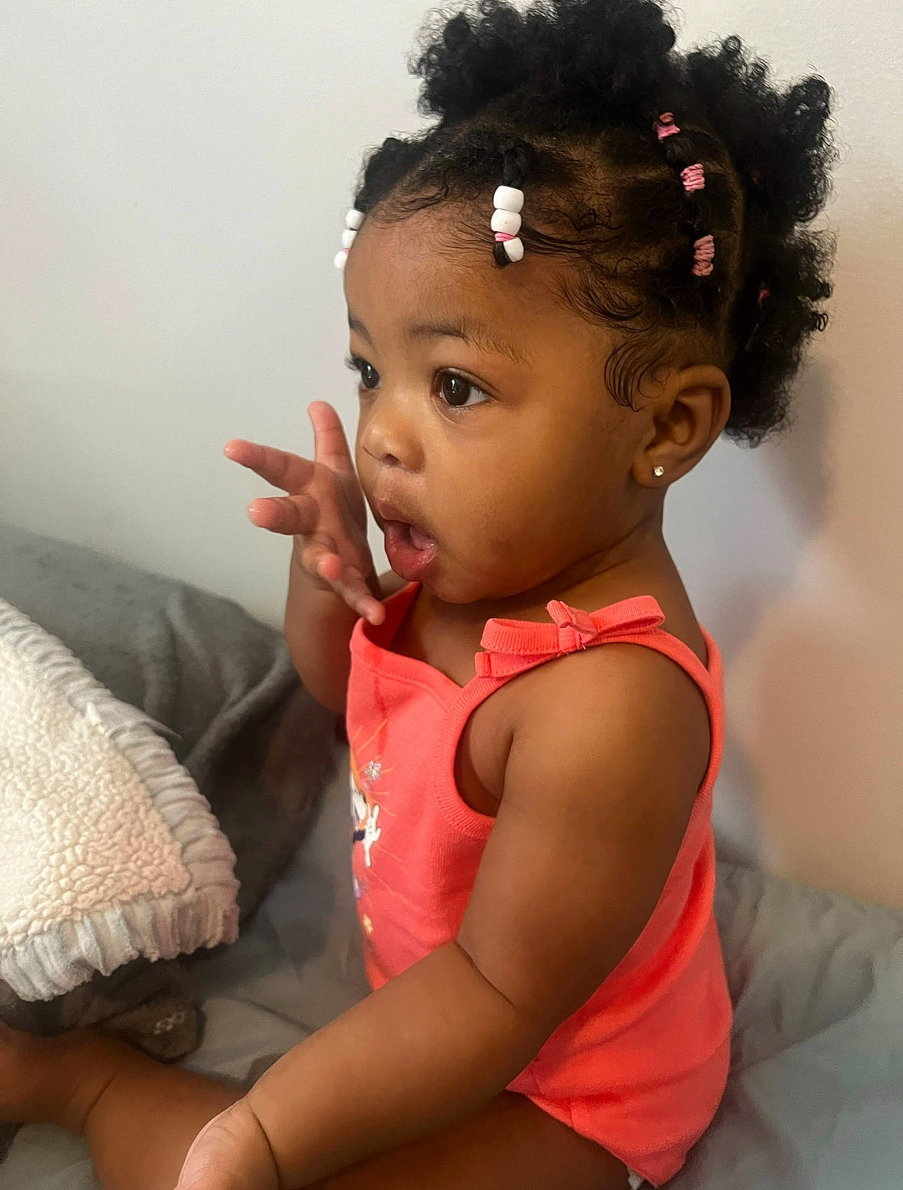 Zaria joined the competition — help win amazing prizes! arm, baby_toddler_clothing, black_hair, cheek, child, chin, comfort, ear, elbow, eye, eyebrow, eyelash, flash_photography, gesture, happy, lip, neck, person, skin, surprise