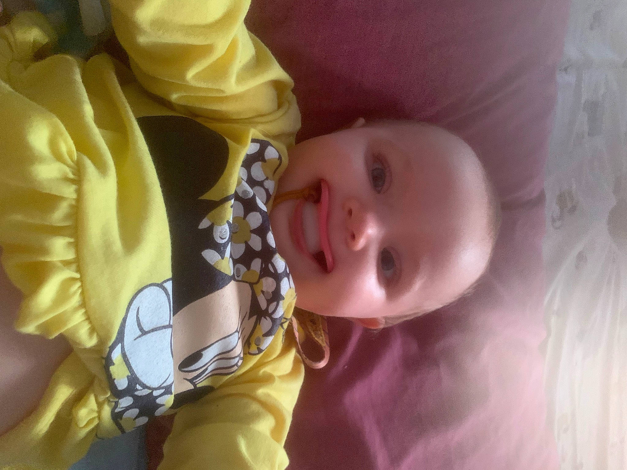 Samantha is registered to the contest to win money with this photo: baby, baby_products, baby_toddler_clothing, cheek, child, comfort, eyelash, fashion_accessory, finger, fun, happy, hat, human, joy, nose, outerwear, person, room, skin, smile