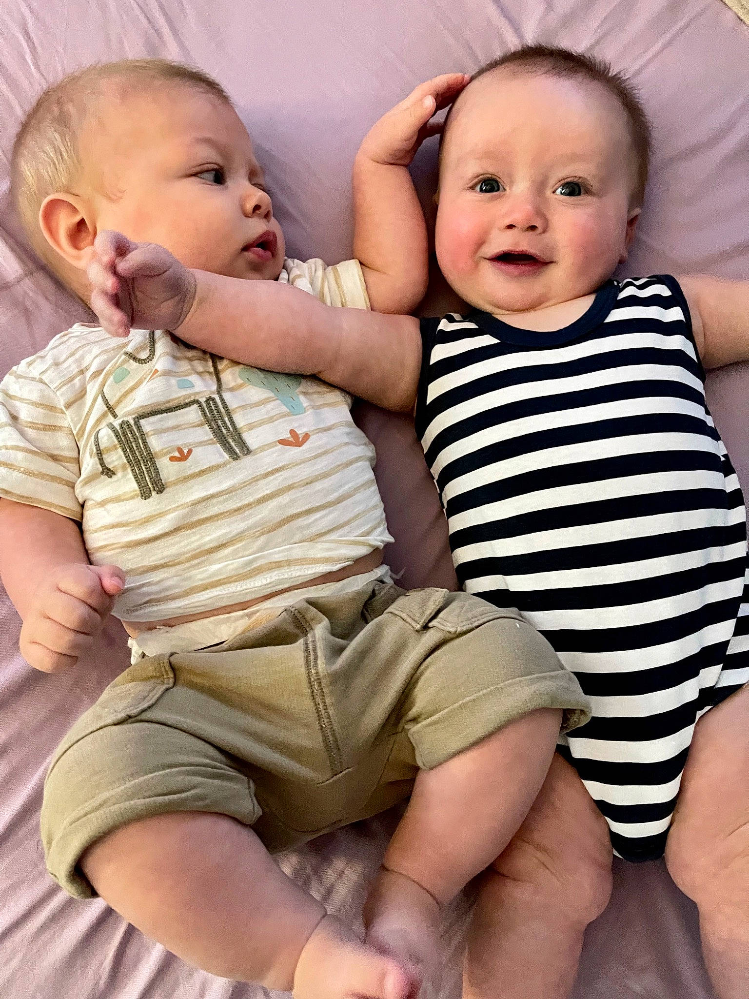 Wyatt is registered to the contest to win money with this photo: baby_toddler_clothing, cheek, eye, face, facial_expression, happy, head, human_body, leg, lip, mouth, neck, nose, organ, person, photograph, skin, sleeve, smile, standing