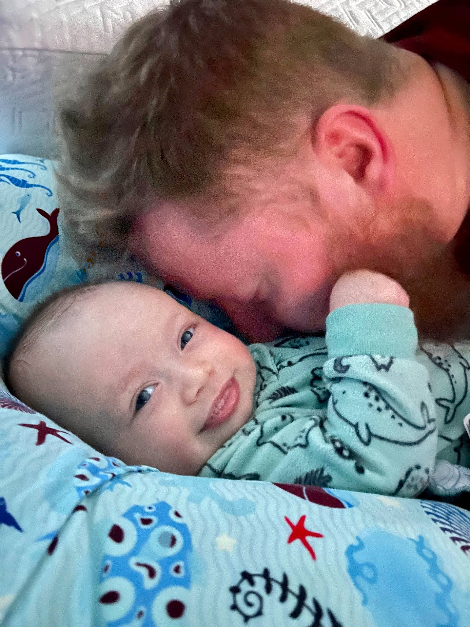 Wyatt is registered to the contest to win money with this photo: baby, baby_toddler_clothing, cheek, child, chin, comfort, ear, eyebrow, forehead, fun, gesture, happy, iris, joy, mouth, nose, organ, pattern, person, skin