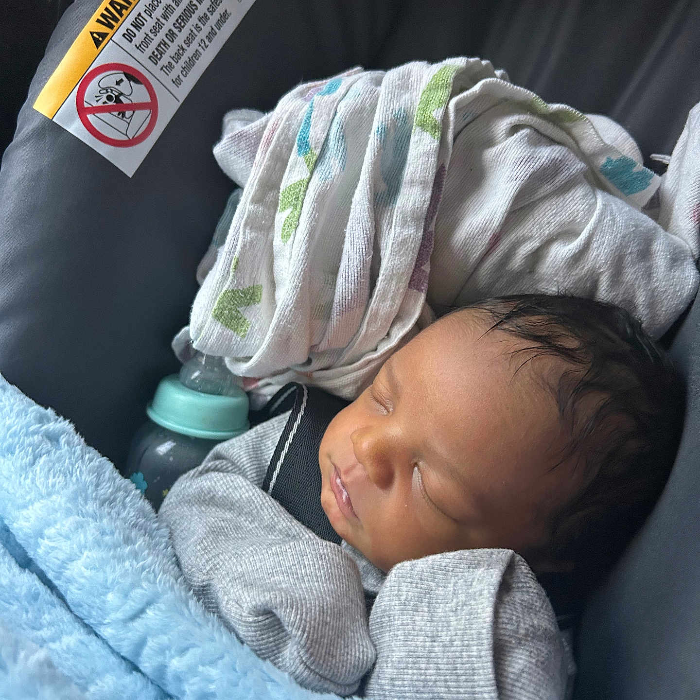 Duraey is registered to the contest to win money with this photo: baby, babycare, blanket, bottle, car_seat, child, cloth, cozy, cute, face, indoor, infant, mittens, newborn, peaceful, portrait, rest, sleeping, soft, toddler