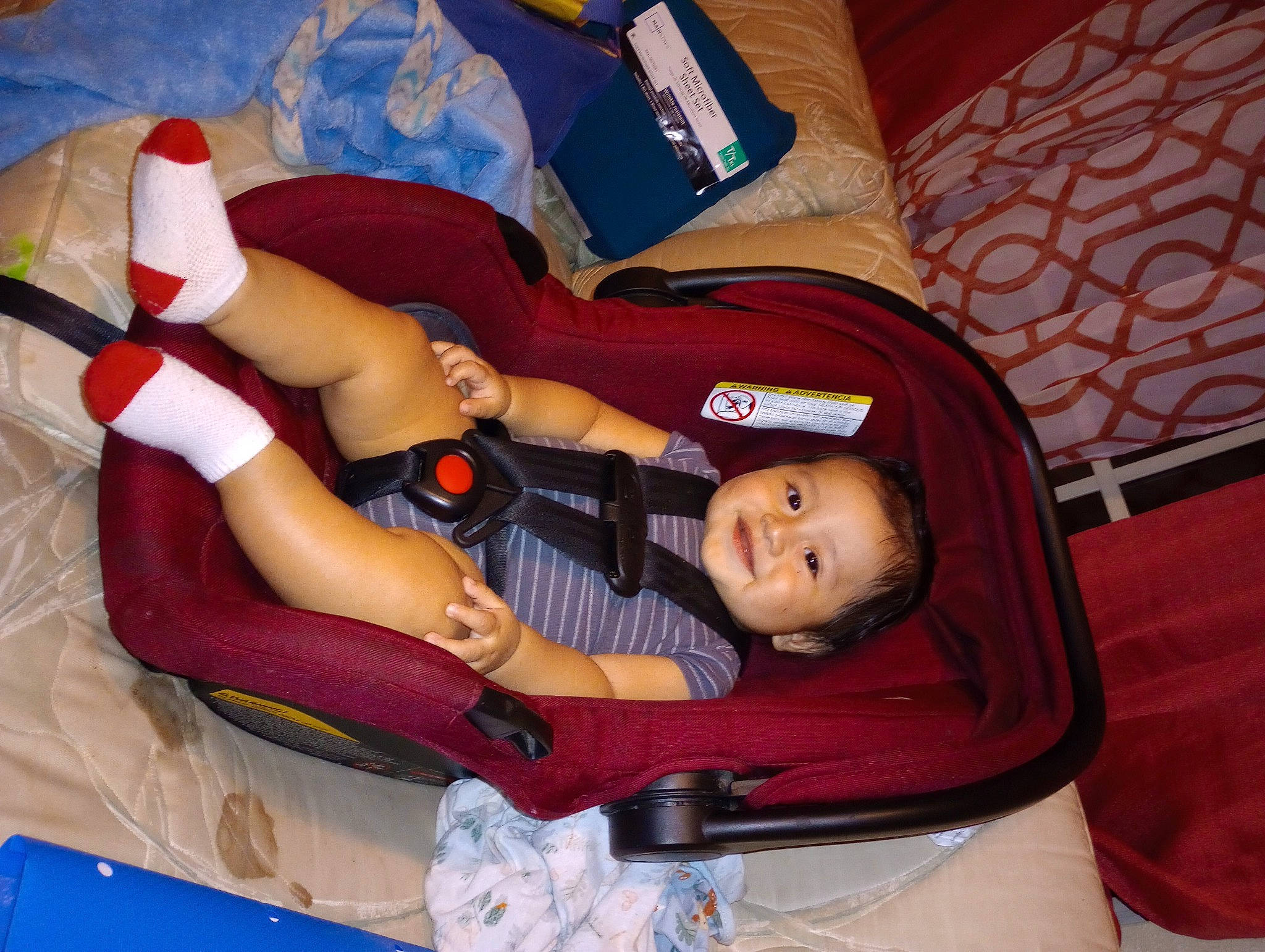 Bryan Jaziel joined the competition — help win amazing prizes! baby, baby_products, car_seat, chair, child, comfort, elbow, finger, fun, human_body, human_leg, joy, lap, leg, leisure, person, sitting, smile, thigh, tire
