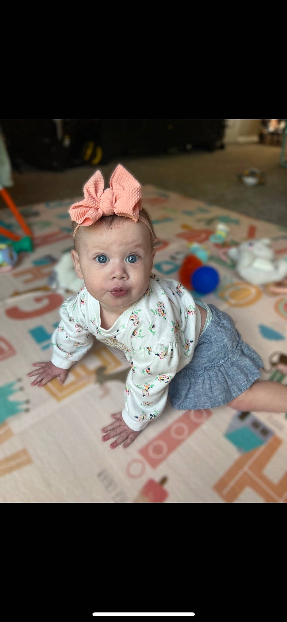 Arrow joined the competition — help win amazing prizes! baby, baby_toddler_clothing, cheek, child, crawling, event, flooring, fun, fur, happy, hardwood, hat, pattern, person, portrait_photography, room, sitting, skin, sleeve, toddler