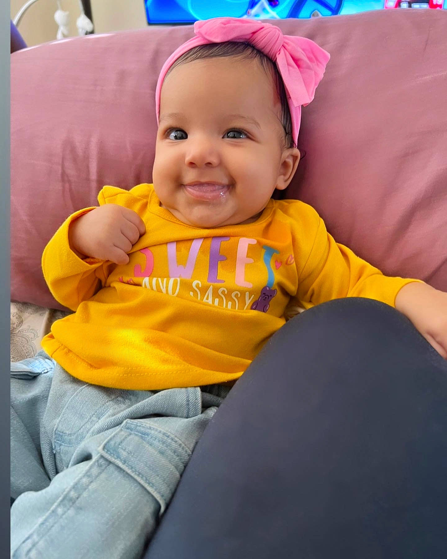 Alaiya joined the competition — help win amazing prizes! baby, baby_laughing, baby_products, baby_toddler_clothing, cap, cheek, child, chin, clothing, comfort, finger, fun, happy, headgear, joy, leisure, person, skin, smile, t_shirt