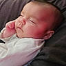 Cassie joined the competition — help win amazing prizes! baby, cheeks, child, closeup, clothing, cozy, cuddle, cute, face, hand, infant, peaceful, person, portrait, resting, skin, sleeping, soft, white, young