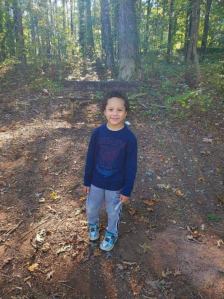 Dash joined the competition — help win amazing prizes! branch, deciduous, forest, grass, hair, joy, landscape, natural_landscape, people_in_nature, person, plant, recreation, smile, soil, temperate_broadleaf_and_mixed_forest, terrestrial_plant, tints_and_shades, toddler, trail, tree