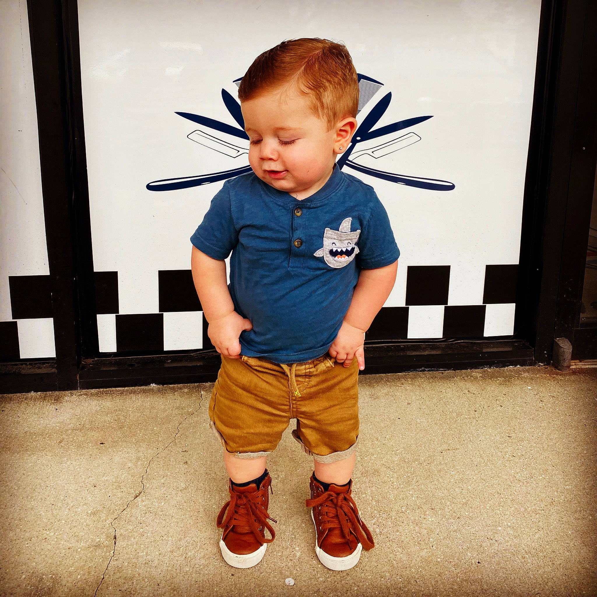 Ragnar joined the competition — help win amazing prizes! arm, blue, cheek, child, child_model, cool, denim, design, footwear, jeans, joint, leg, person, shirt, shoe, shoulder, sleeve, standing, suspenders, t_shirt