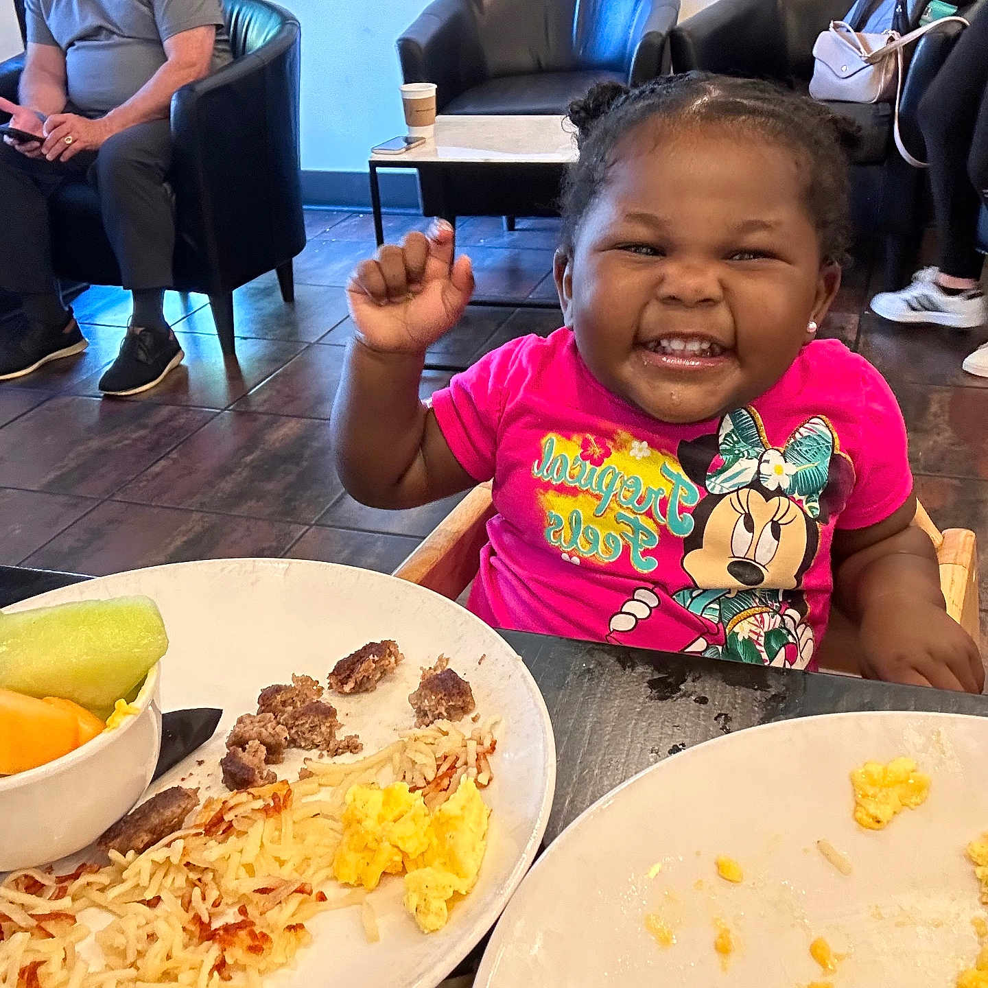 Reign joined the competition — help win amazing prizes! accessories, adult, baby, clothing, couch, diningtable, face, food, footwear, furniture, head, lunch, male, man, meal, person, photography, portrait, shoe, table