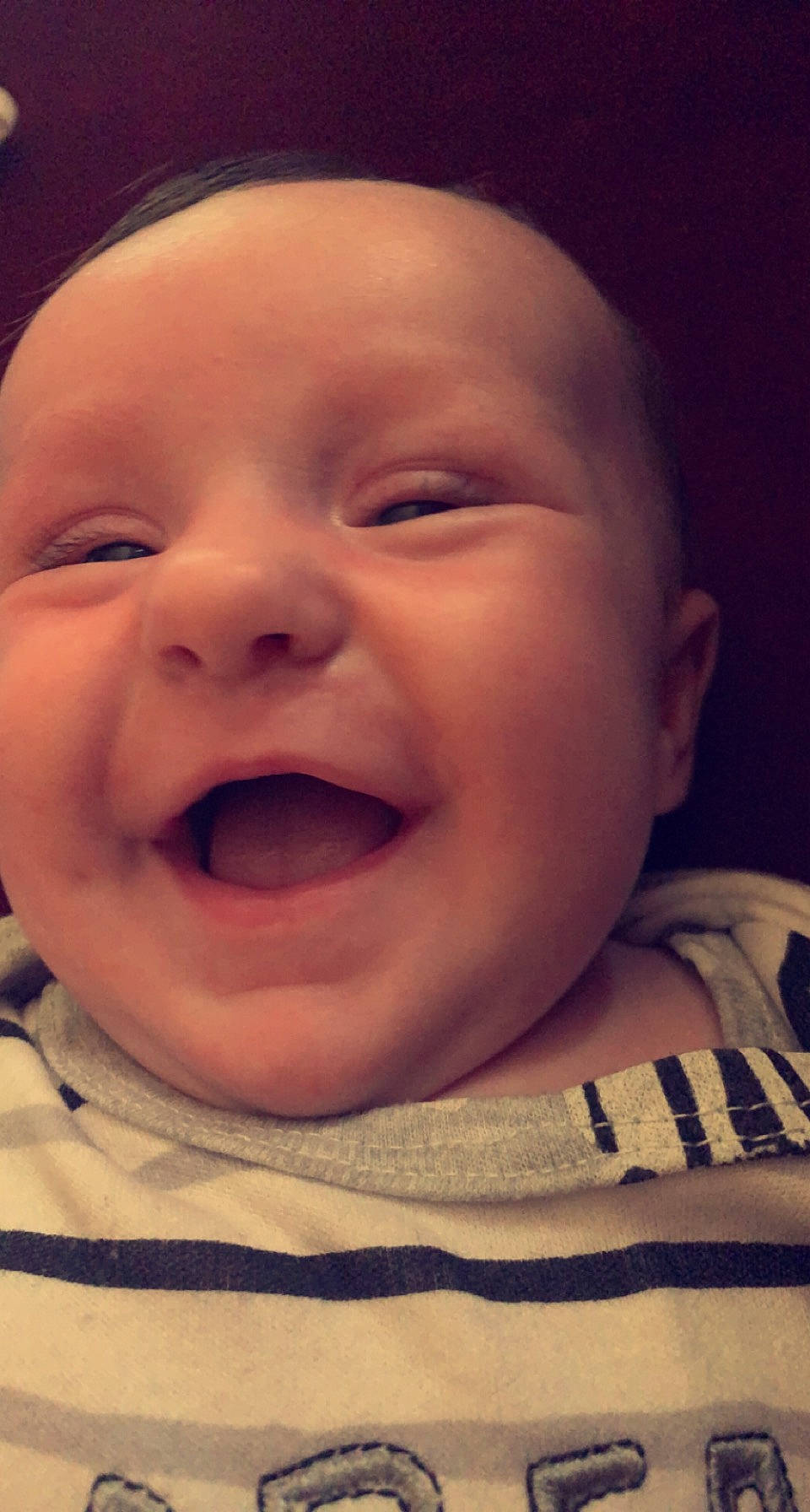 Makenzie joined the competition — help win amazing prizes! baby, baby_laughing, cheek, child, chin, ear, eyebrow, facial_expression, finger, forehead, happy, iris, jaw, lip, mouth, nose, person, skin, smile, toddler