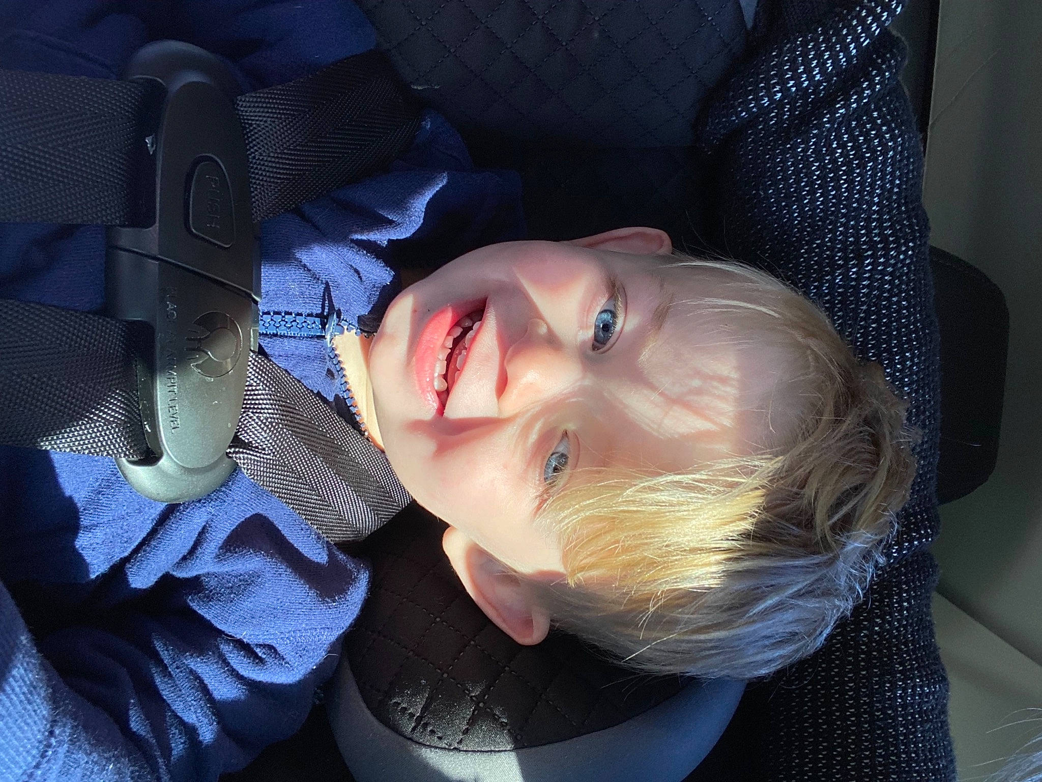 Jayce joined the competition — help win amazing prizes! black_hair, blond, cheek, child, comfort, cool, electric_blue, eyebrow, eyelash, flash_photography, fun, happy, headgear, lip, mouth, nose, person, skin, smile, toddler