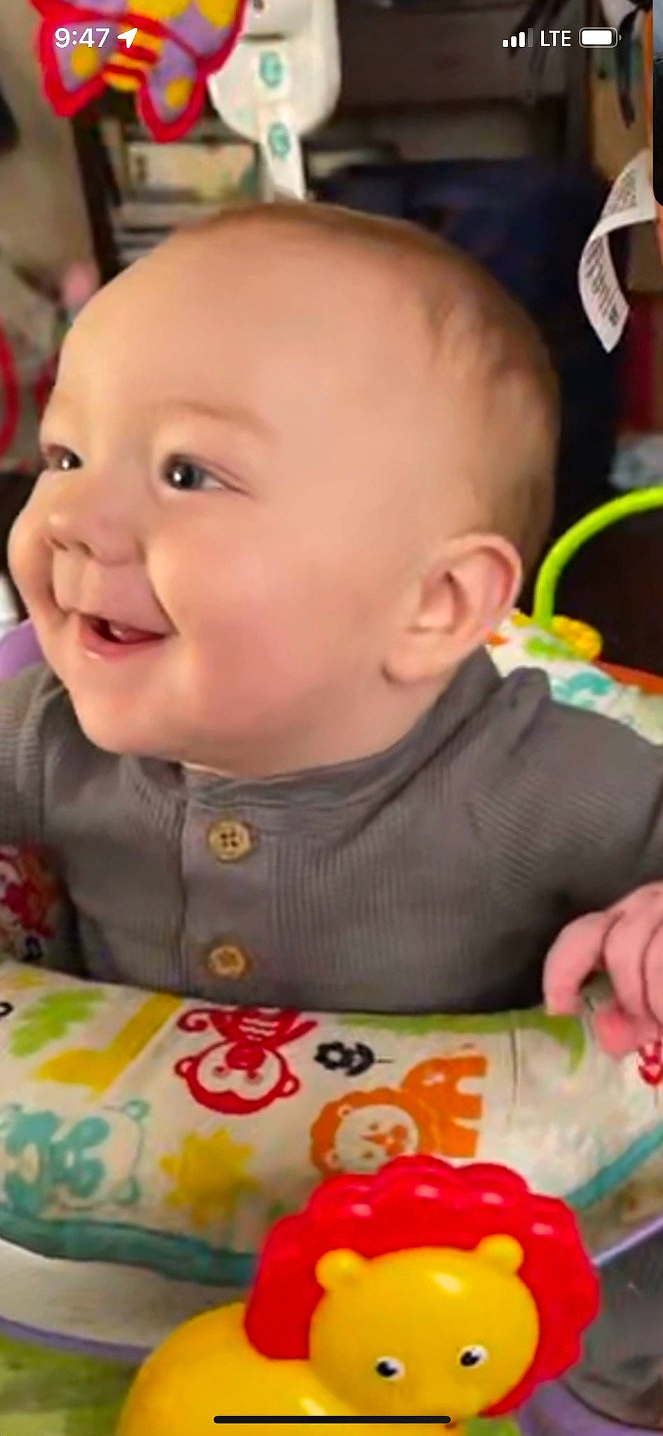 Brodie joined the competition — help win amazing prizes! baby, baby_toddler_clothing, cheek, chin, ear, eyebrow, facial_expression, forehead, fun, human_body, iris, joy, lip, mouth, nose, organ, person, product, skin, sleeve