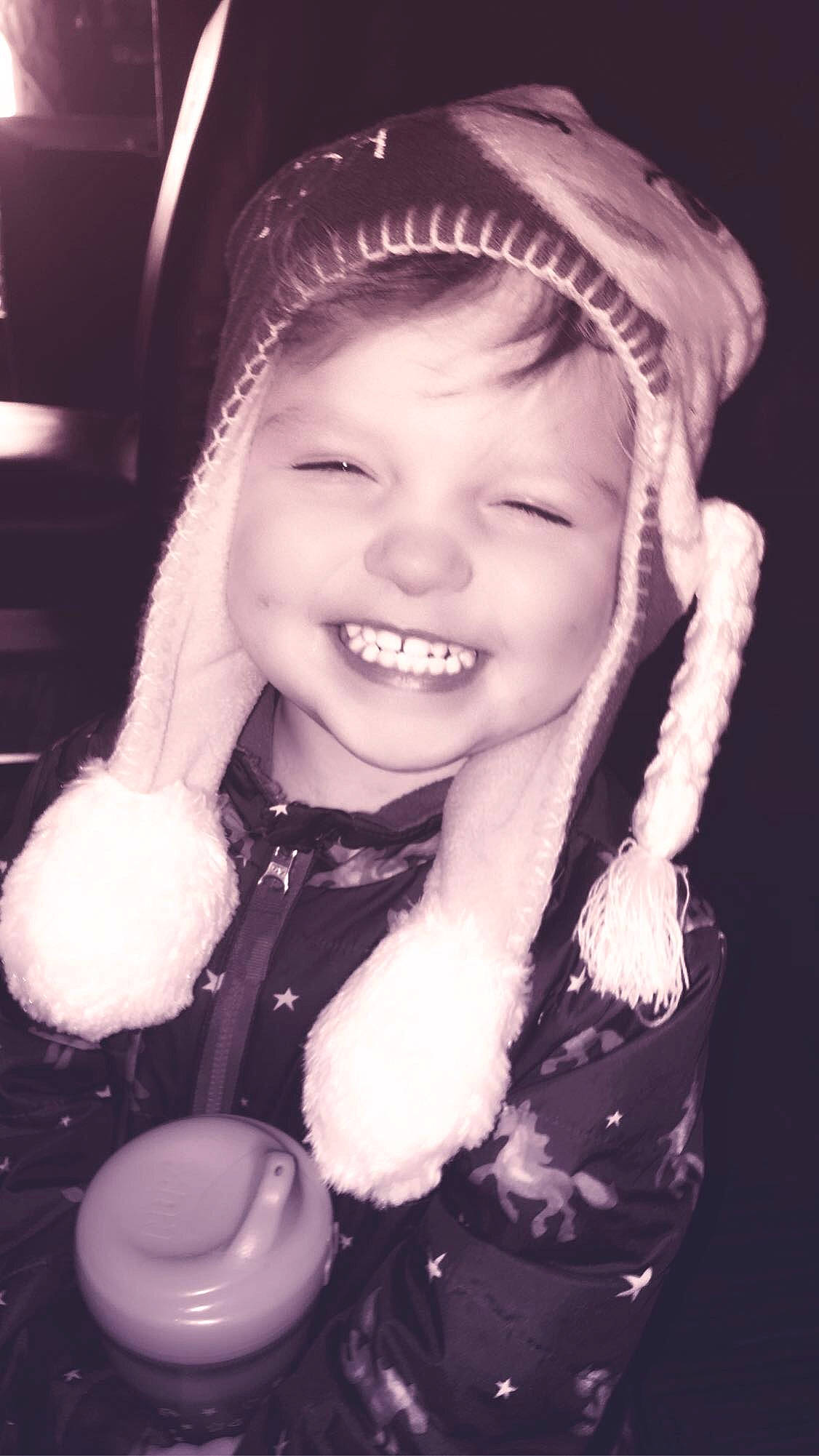 Loretta joined the competition — help win amazing prizes! cap, cheek, child, cool, eyebrow, facial_expression, flash_photography, fun, hairstyle, happy, hat, headgear, iris, joy, lip, monochrome, monochrome_photography, person, smile, style