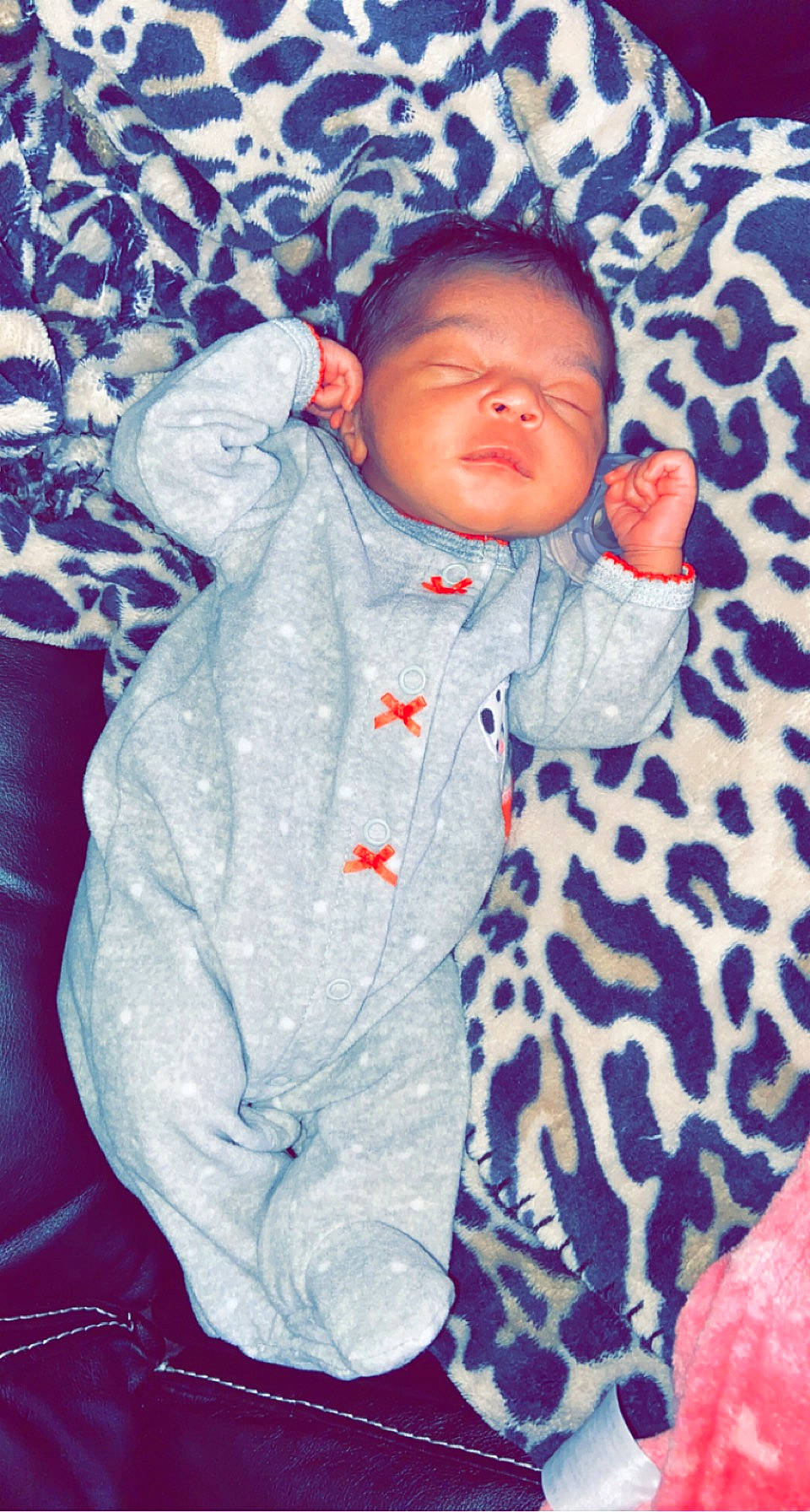 Nevaeh joined the competition — help win amazing prizes! baby, baby_toddler_clothing, cheek, child, comfort, electric_blue, fun, happy, head, headwear, linens, nose, pattern, people_in_nature, person, pink, skin, sleeve, textile, toddler