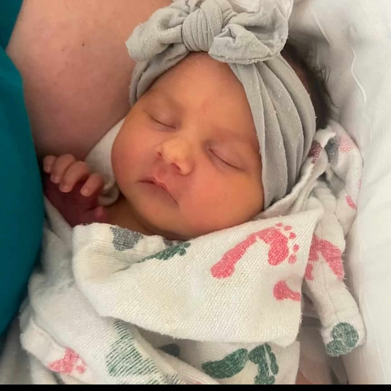 Lily joined the competition — help win amazing prizes! architecture, baby, bed, blanket, bonnet, building, childbirth, clothing, face, furniture, hat, head, hospital, newborn, person, photography, portrait, quilt, sleeping