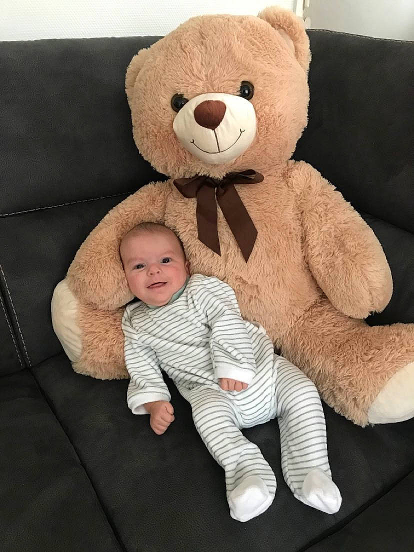 Djulyan a rejoint le concours — aidez-le/la à gagner de superbes lots ! baby, bear, beige, brown, child, comfort, fur, person, pink, plush, stuffed_toy, teddy_bear, textile, toddler, toy