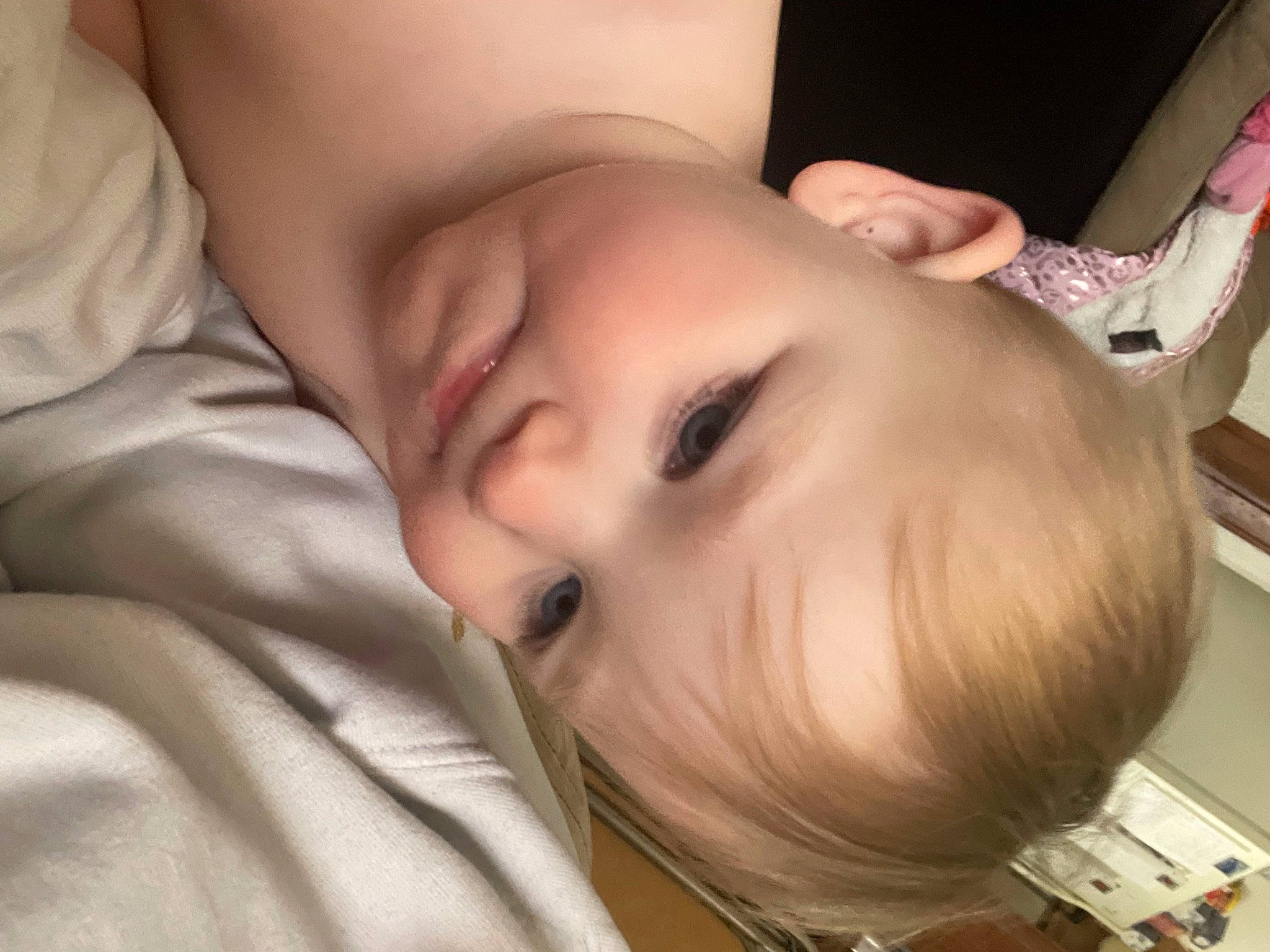 Montana joined the competition — help win amazing prizes! baby, baby_toddler_clothing, cheek, comfort, ear, eye, eyebrow, eyelash, forehead, hair, head, human_body, iris, jaw, lip, mouth, neck, nose, person, skin