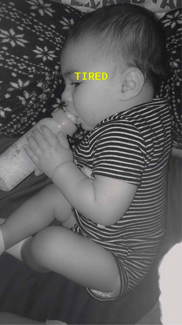 Chase is registered to the contest to win money with this photo: arm, baby, baby_toddler_clothing, black_and_white, black_hair, comfort, elbow, finger, flash_photography, gesture, hand, happy, human_body, iris, joint, muscle, person, skin, style, thigh