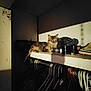 Babygirl joined the competition — help win amazing prizes! animal, cat, closet, clutter, dark, feline, furniture, hanger, home, indoor, light_and_shadow, object, pet, quiet, resting, shadow, shelf, sunlight, wall, wood