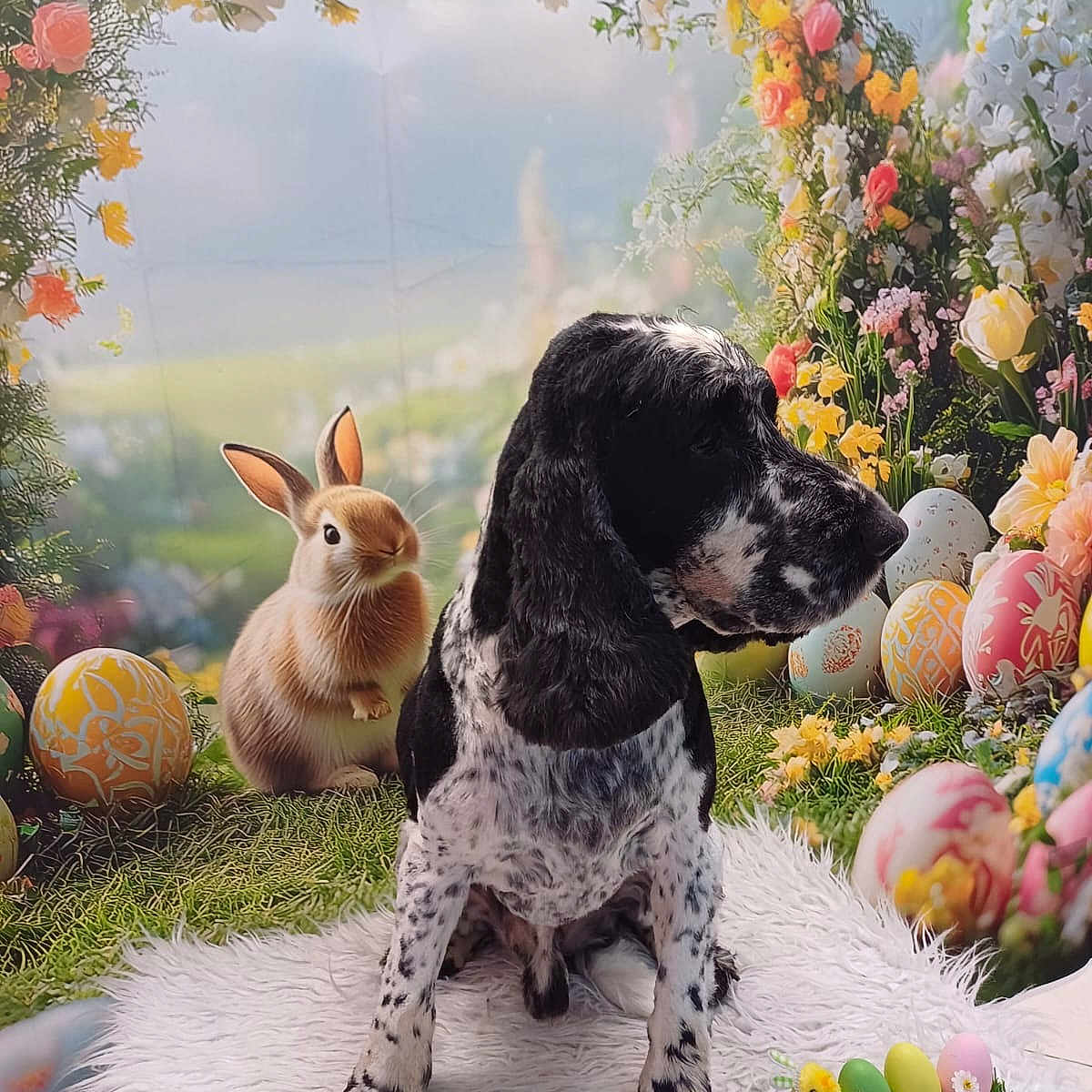 Muddy participe au concours pour gagner de l'argent avec cette photo : animal, canine, cockerspaniel, dog, dogbed, festival, person, pet, pointer, puppy, rat, rodent, sitting