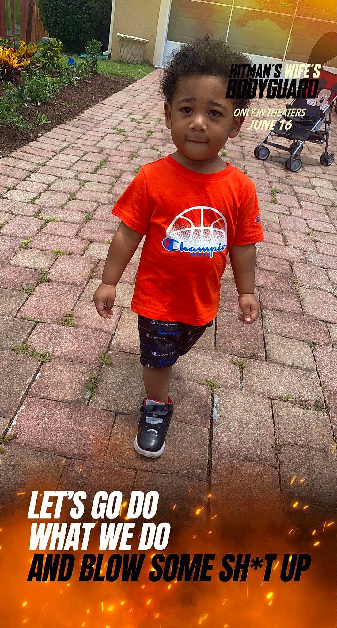 Kenzo joined the competition — help win amazing prizes! adaptation, asphalt, child, face, flooring, fun, happy, human, leisure, people, person, photograph, plant, poster, red, road, road_surface, sidewalk, snapshot, t_shirt