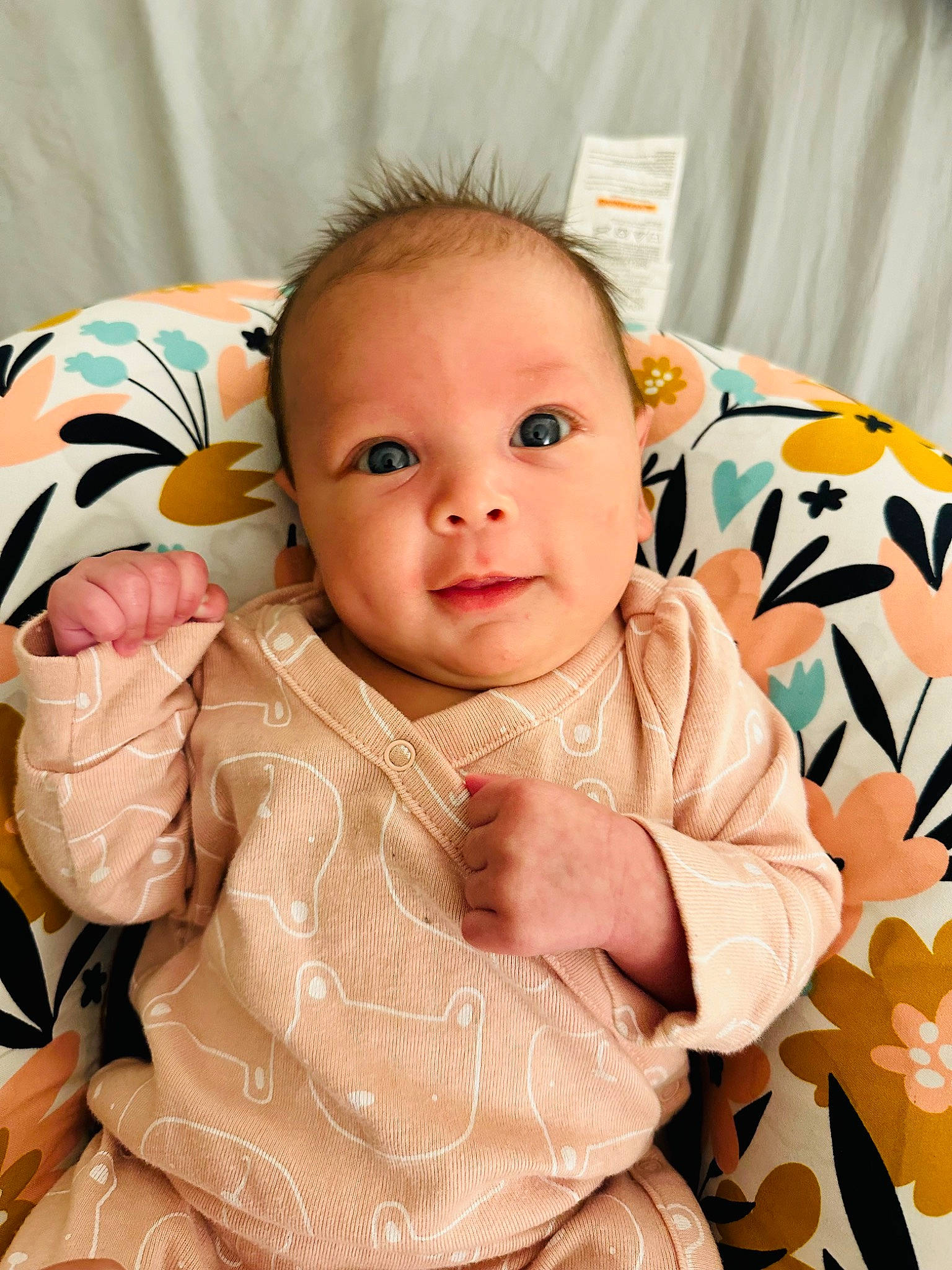 Valynne Marie joined the competition — help win amazing prizes! baby, baby_toddler_clothing, cheek, comfort, eye, eyebrow, face, facial_expression, gesture, hairstyle, head, iris, lip, mouth, nose, person, product, skin, sleeve, smile