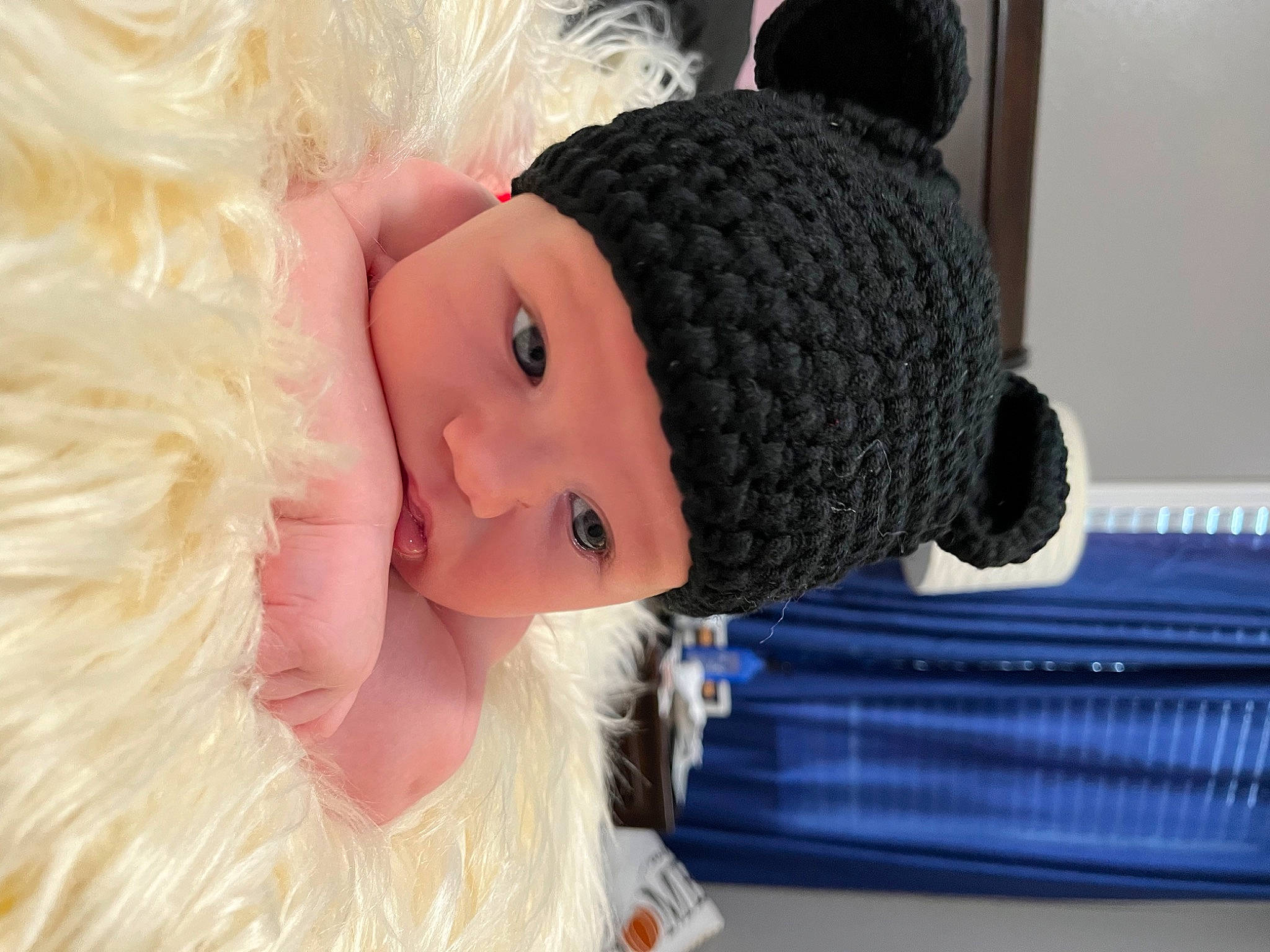 Cason joined the competition — help win amazing prizes! beanie, cap, child, costume_hat, doll, eyelash, fashion_accessory, fashion_design, fur, hair_accessory, headgear, headwear, jewellery, knit_cap, lip, person, plush, stuffed_toy, toy, wig