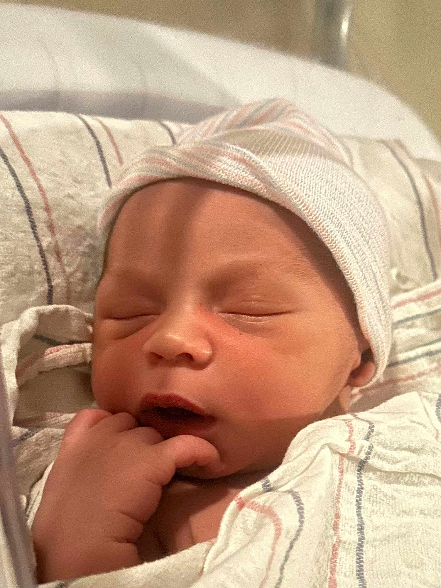 Alexander Manuel joined the competition — help win amazing prizes! baby, blanket, child, closeup, cute, face, hand, hat, hospital, indoors, infant, newborn, newborn_baby, peaceful, portrait, resting, skin, sleeping, soft, wrapped