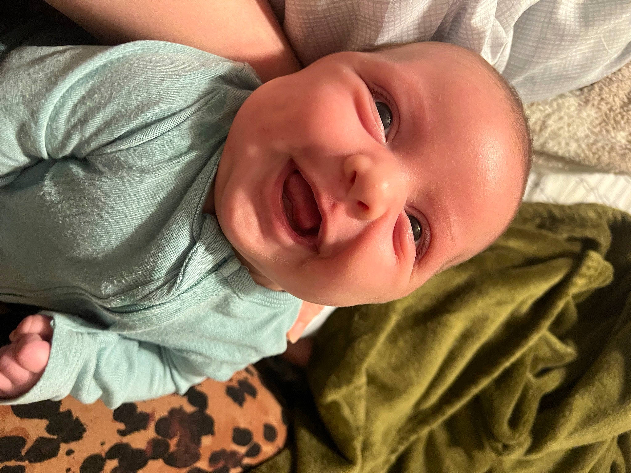 Bradley is registered to the contest to win money with this photo: baby, baby_laughing, baby_toddler_clothing, cheek, chin, comfort, eye, eyebrow, forehead, gesture, happy, iris, lip, mouth, nose, person, skin, sleeve, smile, toddler