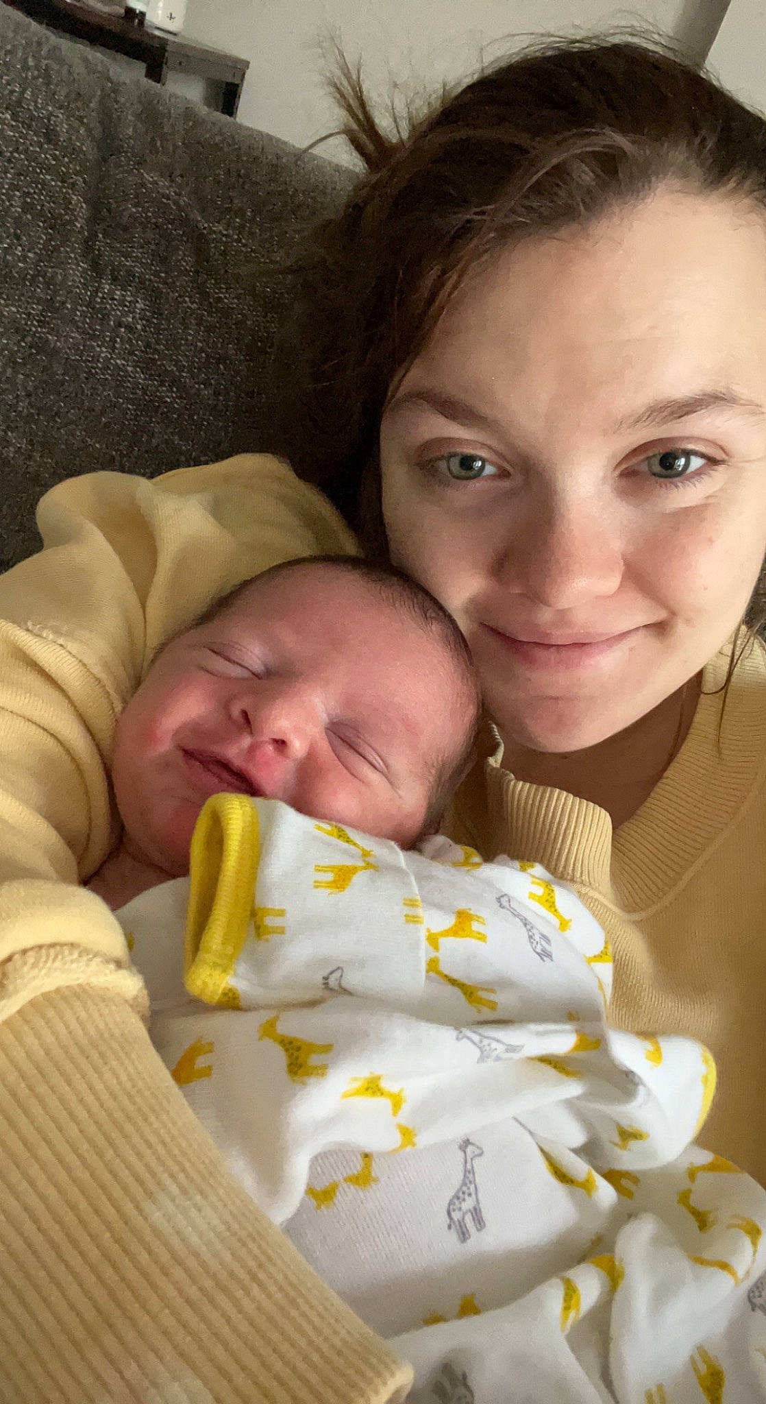 Bradley is registered to the contest to win money with this photo: baby, bedtime, cheek, child, comfort, event, fun, gesture, happy, iris, joy, linens, nose, person, portrait_photography, skin, smile, toddler