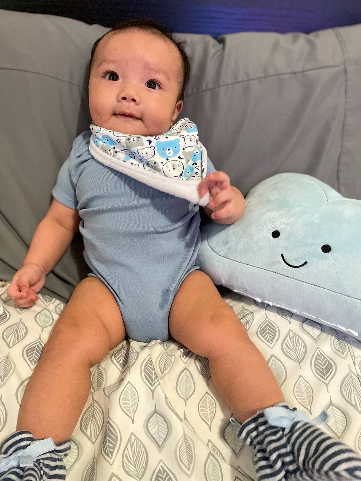 Karter is registered to the contest to win money with this photo: baby, baby_toddler_clothing, beauty, cheek, child, comfort, finger, human_leg, knee, lap, leg, pattern, person, shoe, sitting, skin, sleeve, sock, textile, thigh