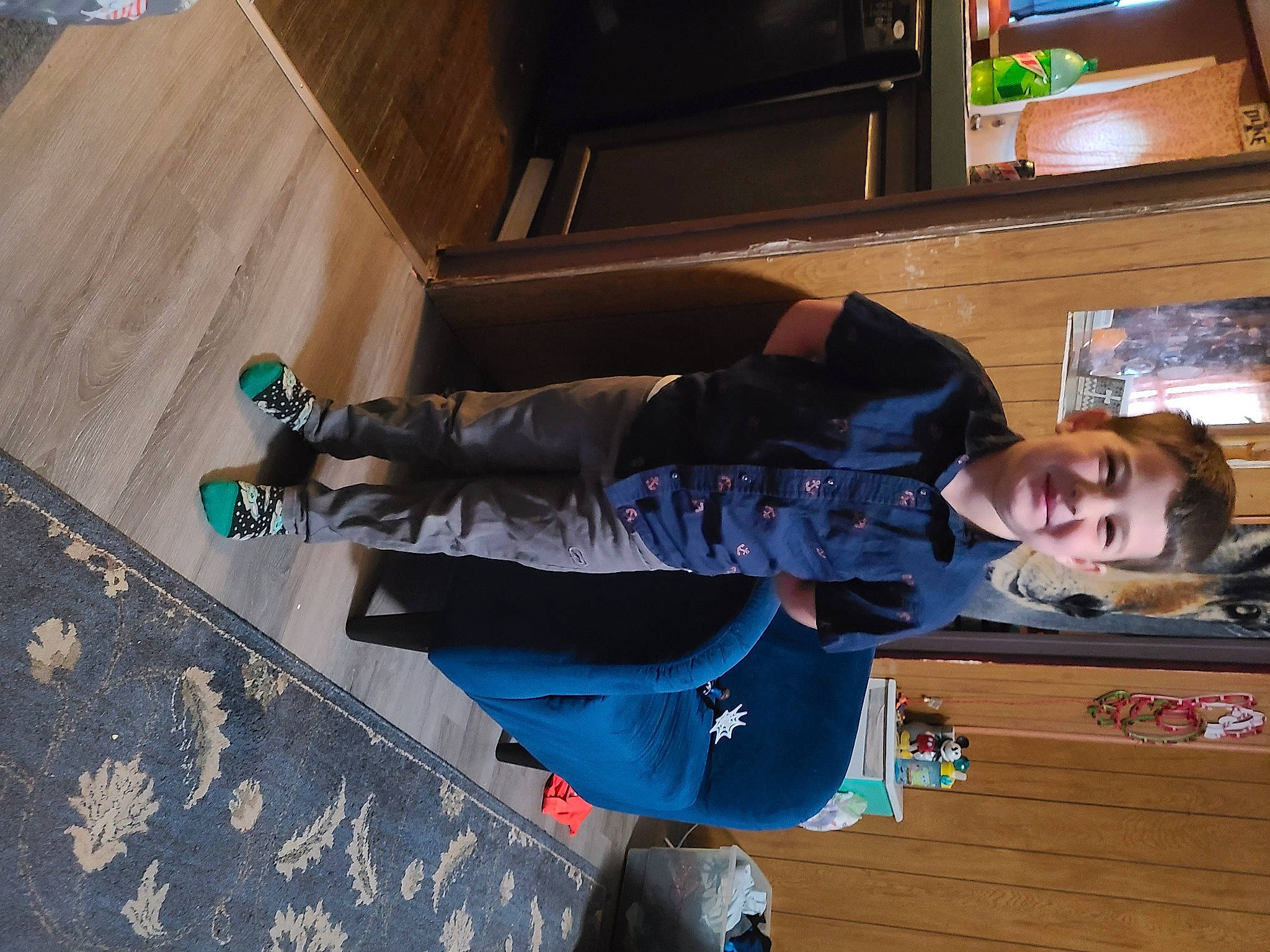 Johnny joined the competition — help win amazing prizes! boot, carmine, concrete, electric_blue, flooring, fun, hardwood, human_leg, jacket, joy, leisure, outdoor_shoe, person, recreation, smile, sneakers, sportswear, street_fashion, thigh, toddler