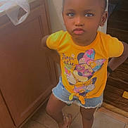 Kairi joined the competition — help win amazing prizes! accessories, baby, cabinet, clothing, door, face, footwear, head, indoors, pants, person, photography, portrait, sandal, shoe, shorts, sitting, standing, t_shirt, wood