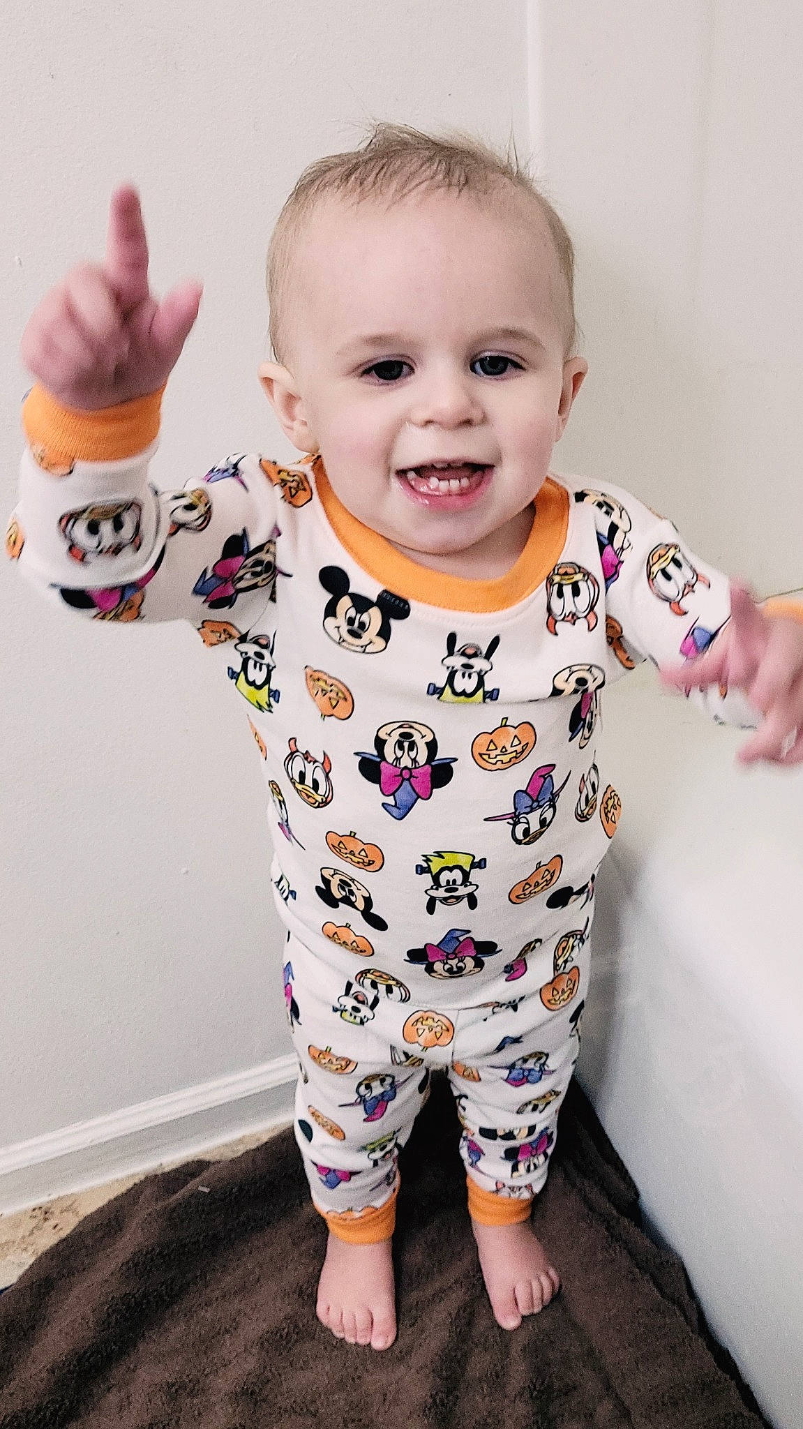 Madelyn joined the competition — help win amazing prizes! active_pants, baby, baby_toddler_clothing, cheek, child, finger, fun, gesture, happy, head, joint, joy, neck, person, pink, skin, sleeve, smile, standing, t_shirt