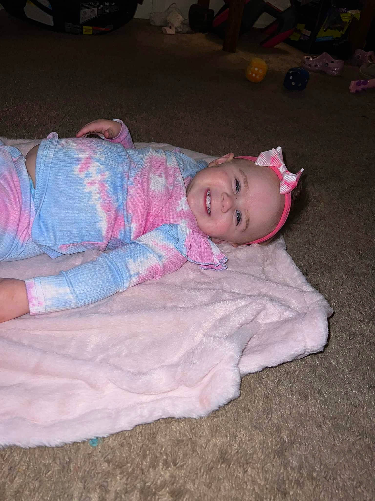 Madelyn joined the competition — help win amazing prizes! automotive_exterior, baby, baby_toddler_clothing, cheek, child, comfort, family_car, flooring, fun, grass, joy, luxury_vehicle, magenta, person, pink, room, sitting, sleep, toddler, vehicle_door