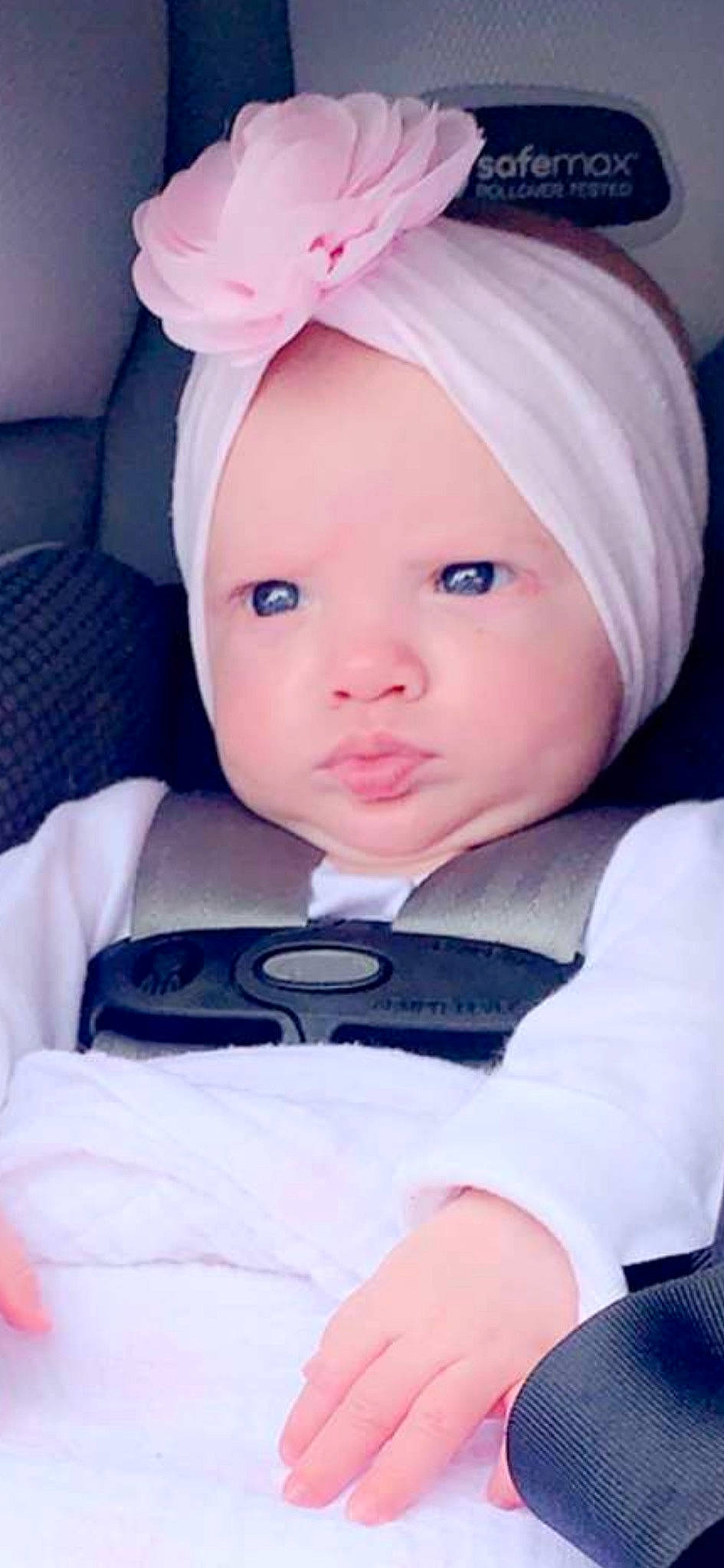 Tasha joined the competition — help win amazing prizes! baby, baby_carriage, baby_products, beauty, cheek, child, eye, head, headgear, lip, nose, person, pink, product, skin, smile, toddler