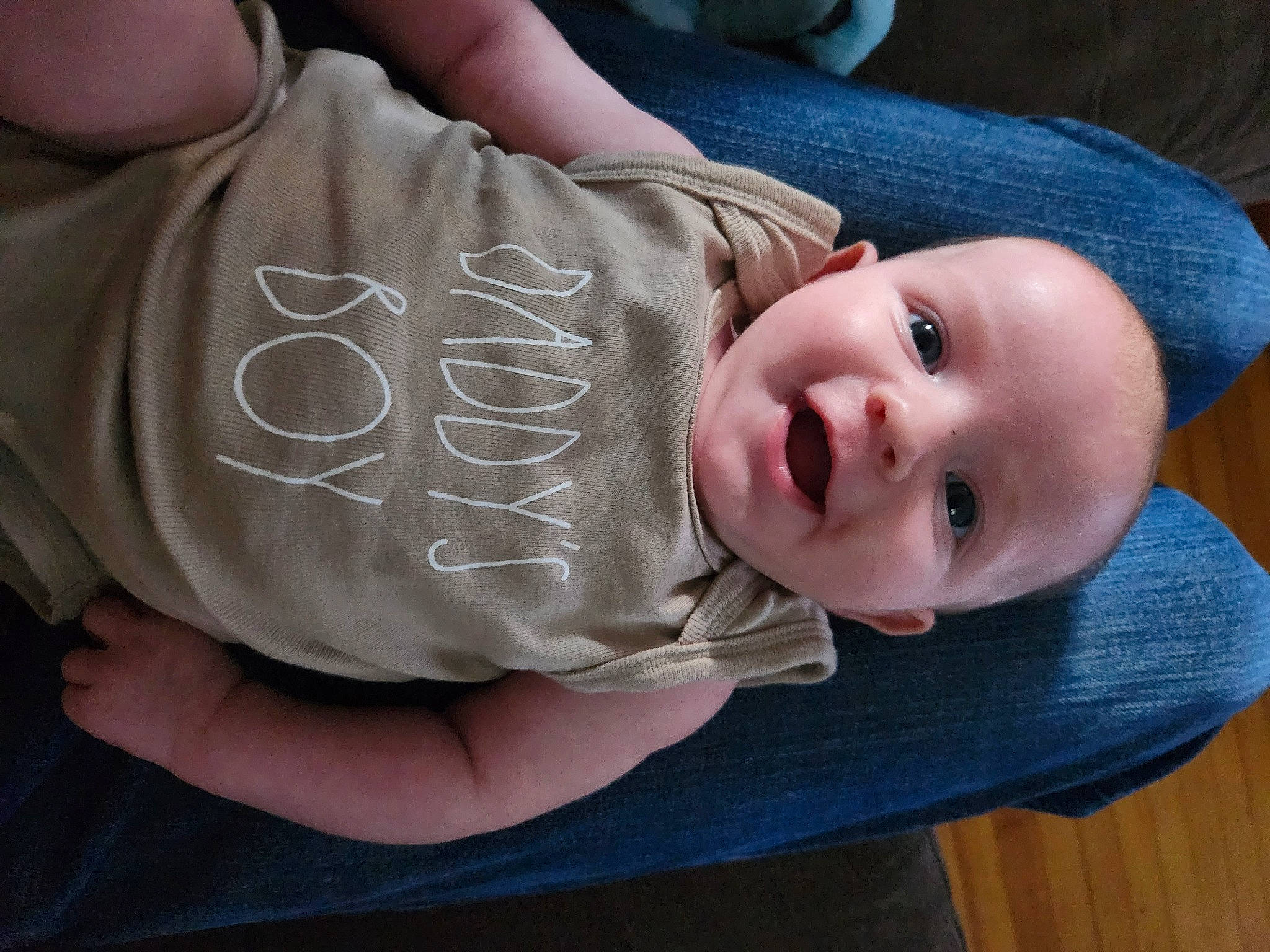 Benjamin joined the competition — help win amazing prizes! baby, baby_laughing, baby_products, baby_toddler_clothing, cheek, child, comfort, finger, gesture, happy, hardwood, lip, nail, nose, person, skin, sleeve, smile, thumb, toddler