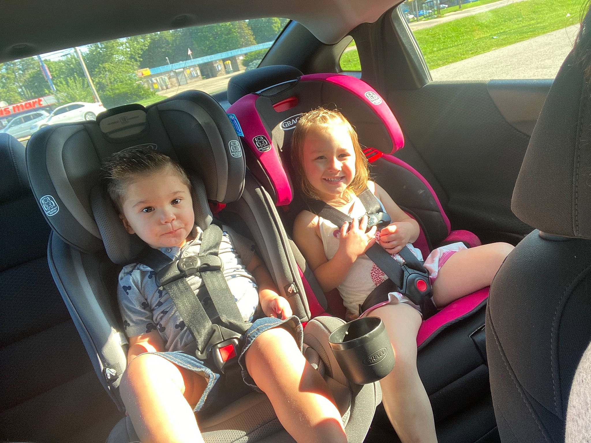 Elijah joined the competition — help win amazing prizes! auto_part, automotive_design, automotive_exterior, car, car_seat, car_seat_cover, comfort, head_restraint, joy, leisure, mode_of_transport, motor_vehicle, person, plant, seat_belt, smile, steering_part, steering_wheel, toddler, travel